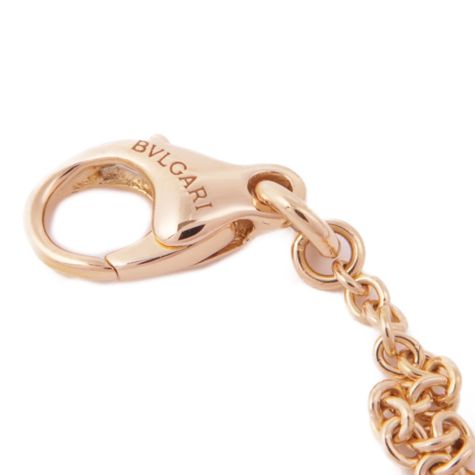 BVLGARI 18K玫瑰金B-Zero 1 Necklace鑽石項鍊