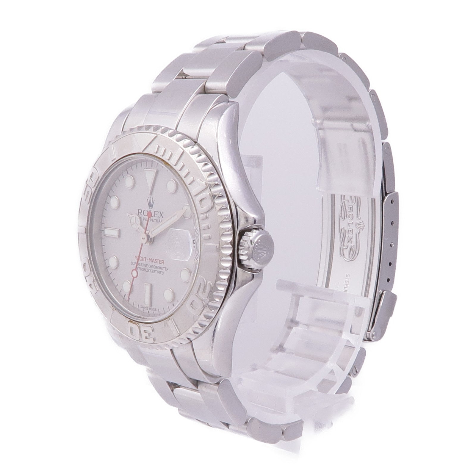 ROLEX 新型現行BOX 6個HK Rolex Yacht-Master 168622 - Platinum Dial & Bracelet Strap