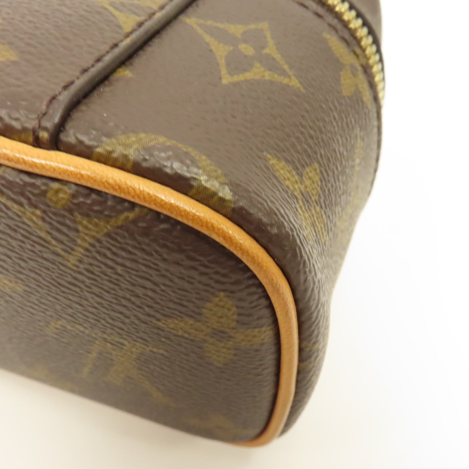 LOUIS VUITTON Monogram Nice Nano金扣手拿包啡色