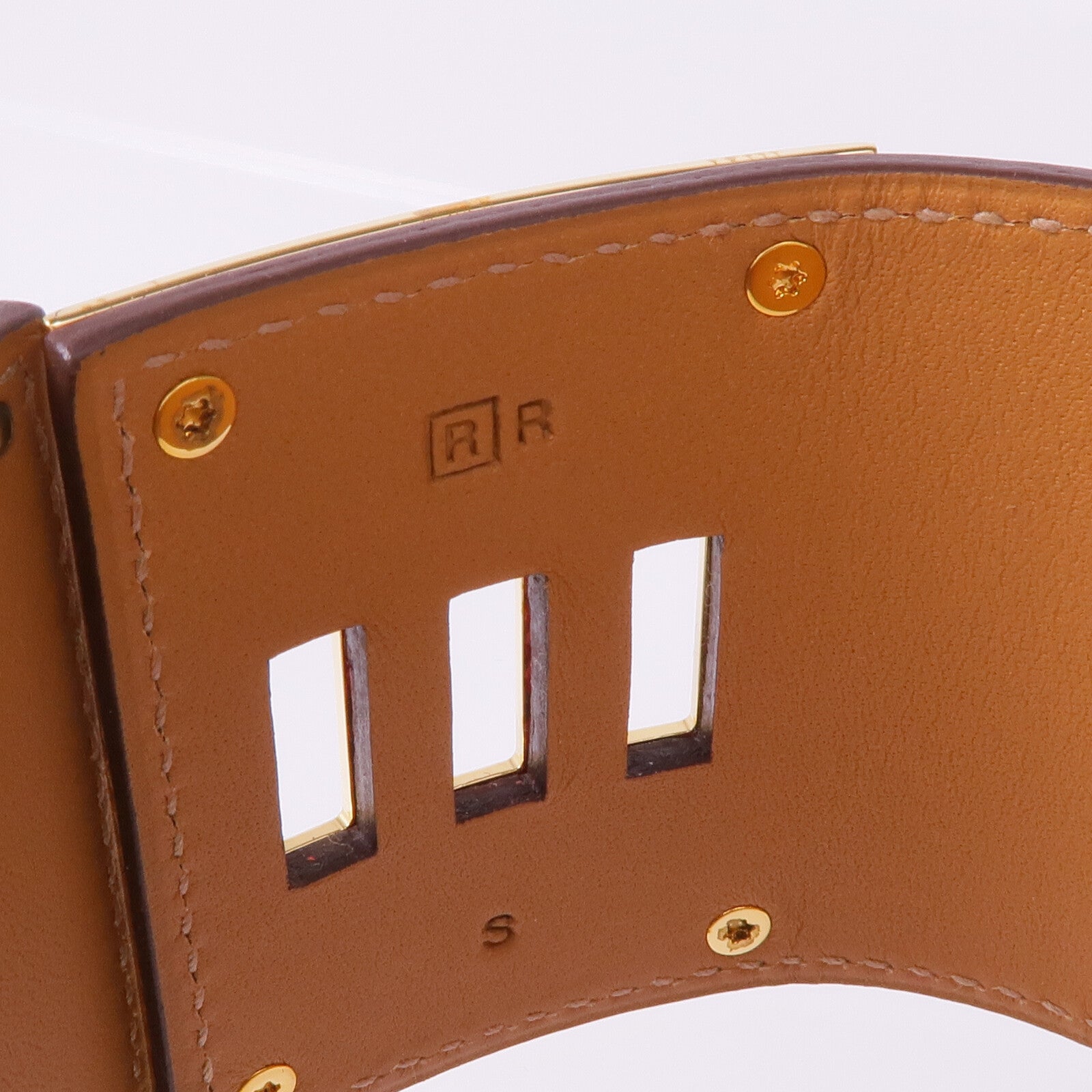 HERMES Epsom皮革Kelly Dog Extreme金扣手帶Rouge Casaque