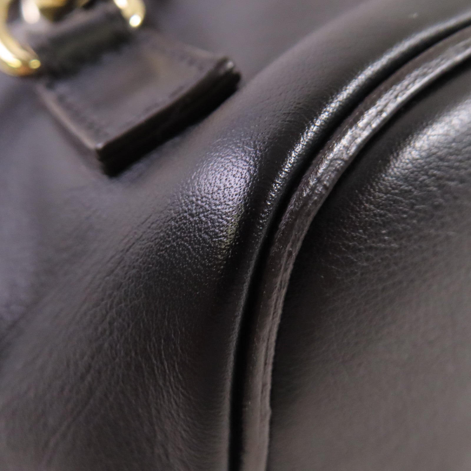 Chloe 牛皮皮革Faye 2Way Backpack金扣肩背背包兩用袋黑色