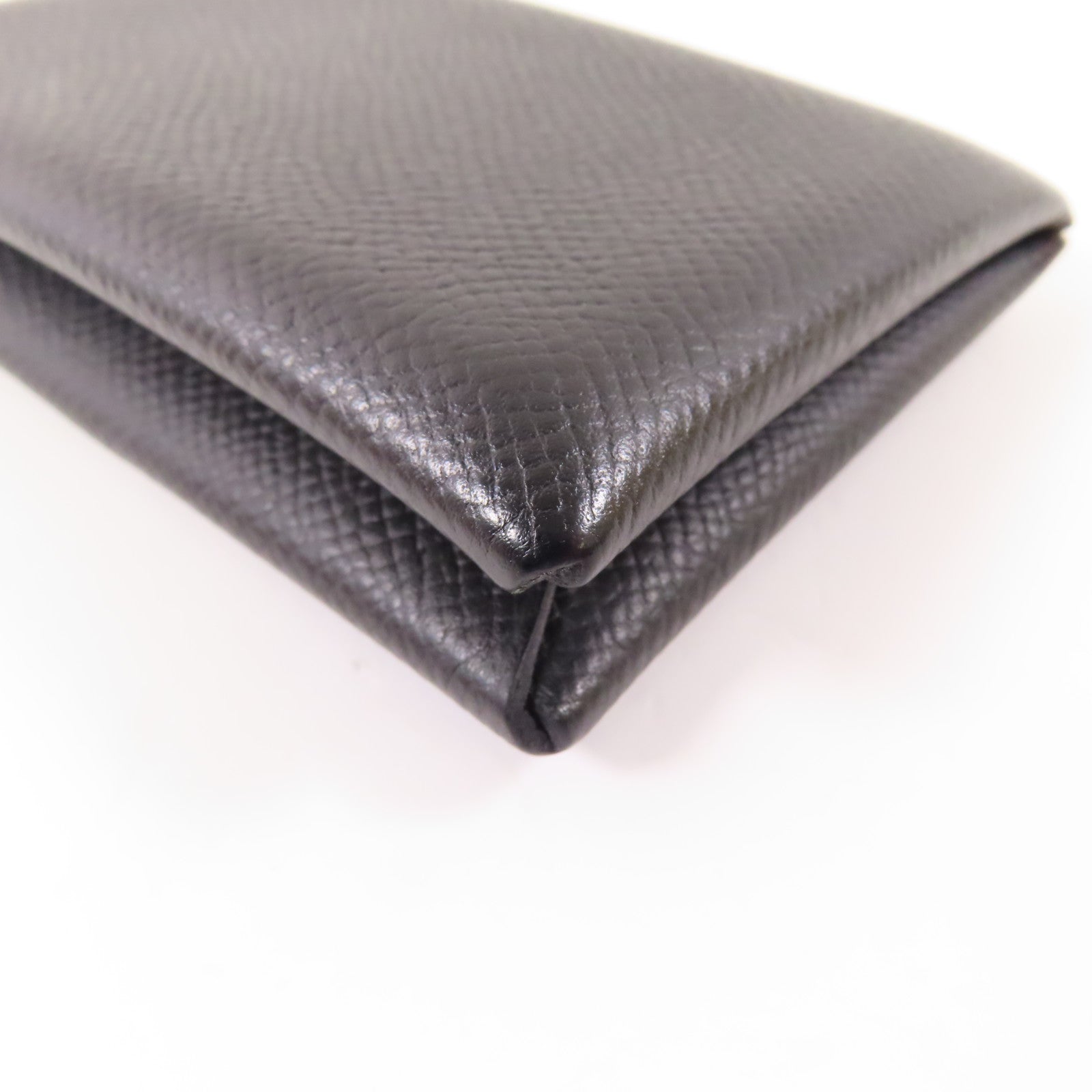 HERMES Epsom皮革Calvi Verso Card Holder卡片套Noir