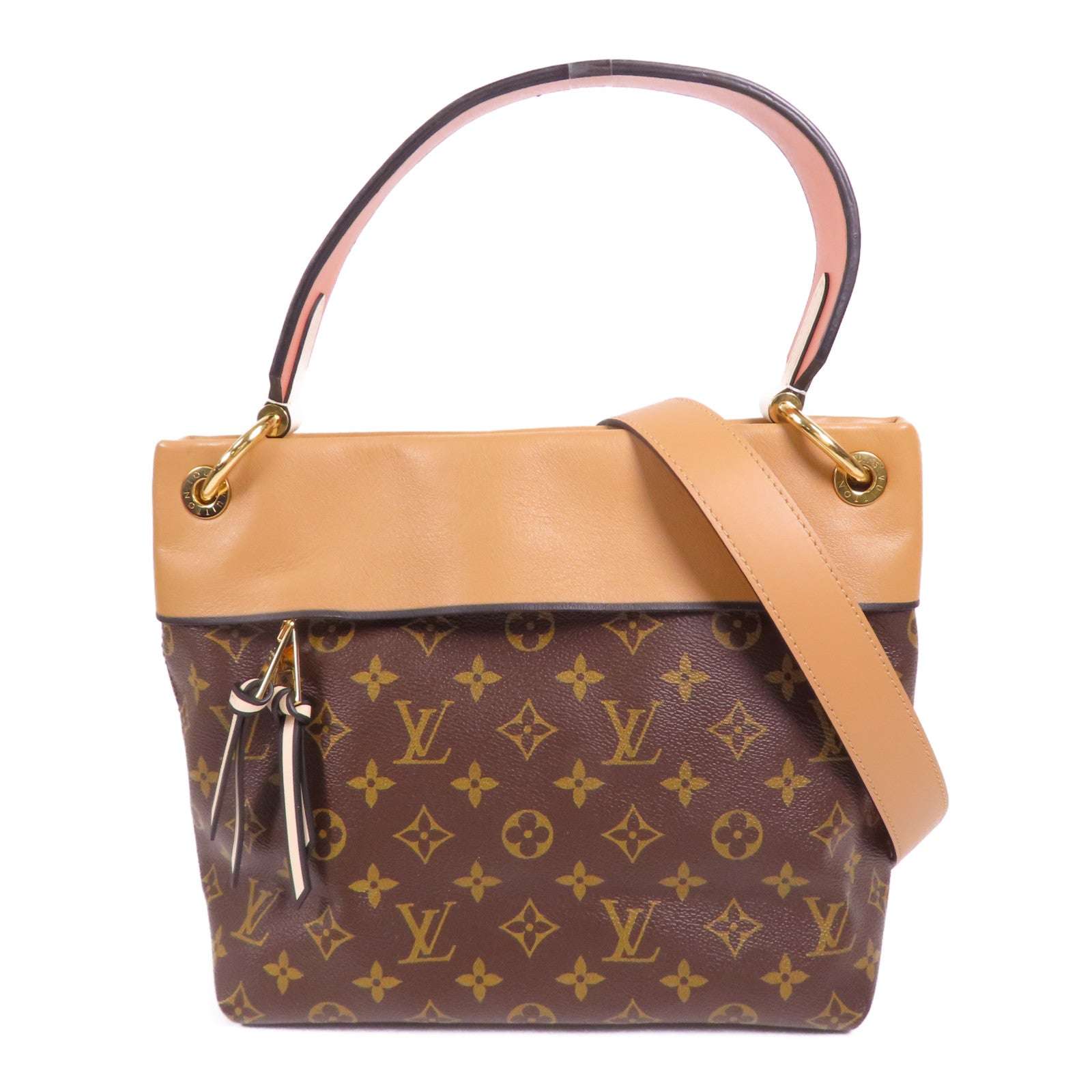 LOUIS VUITTON Monogram Tuileries Besace金扣手挽肩背兩用袋