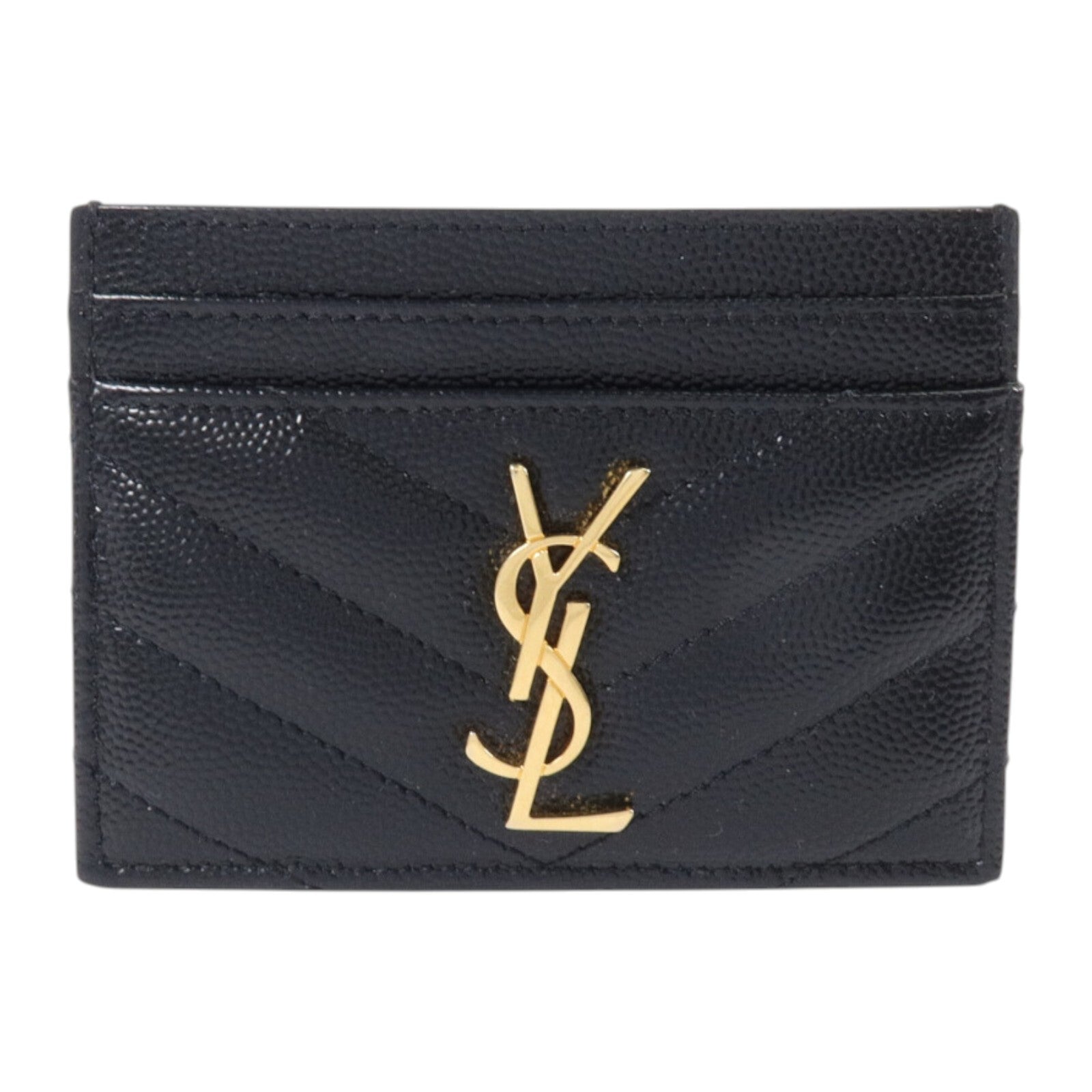 SAINT LAURENT 牛皮皮革Cassadre Matelasse Card Case卡片套