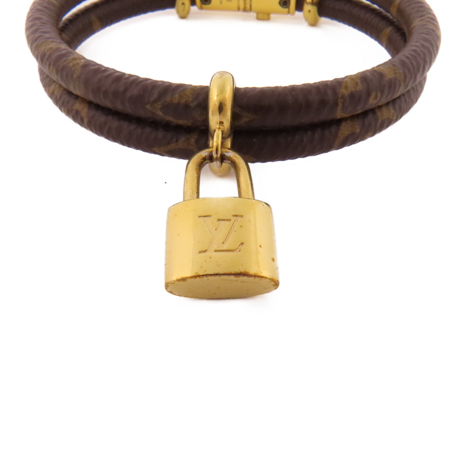 LOUIS VUITTON Monogram Keep It Twice Bracelet金扣手鐲