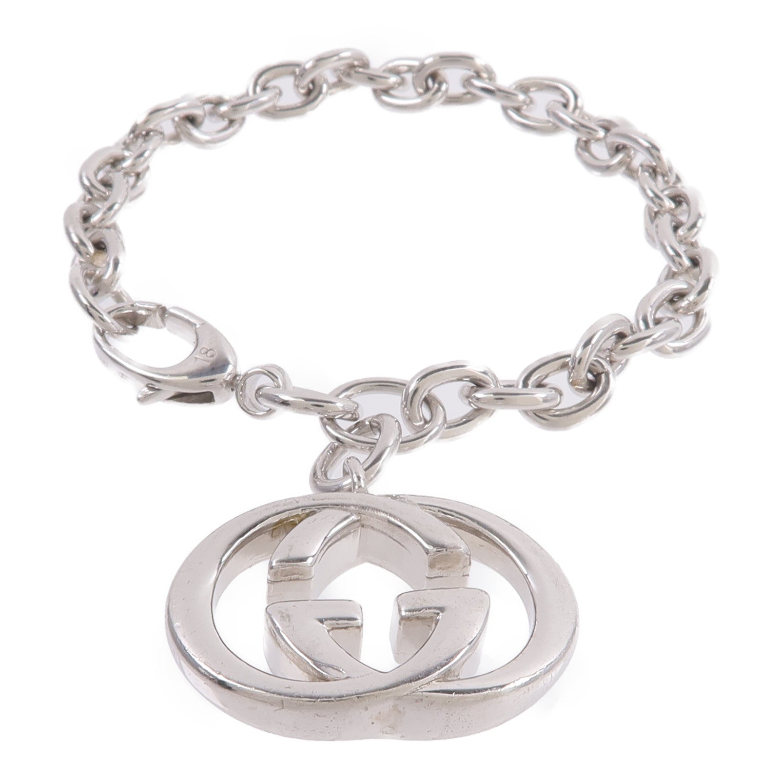 GUCCI 925純銀Interlocking G Bracelet手鏈
