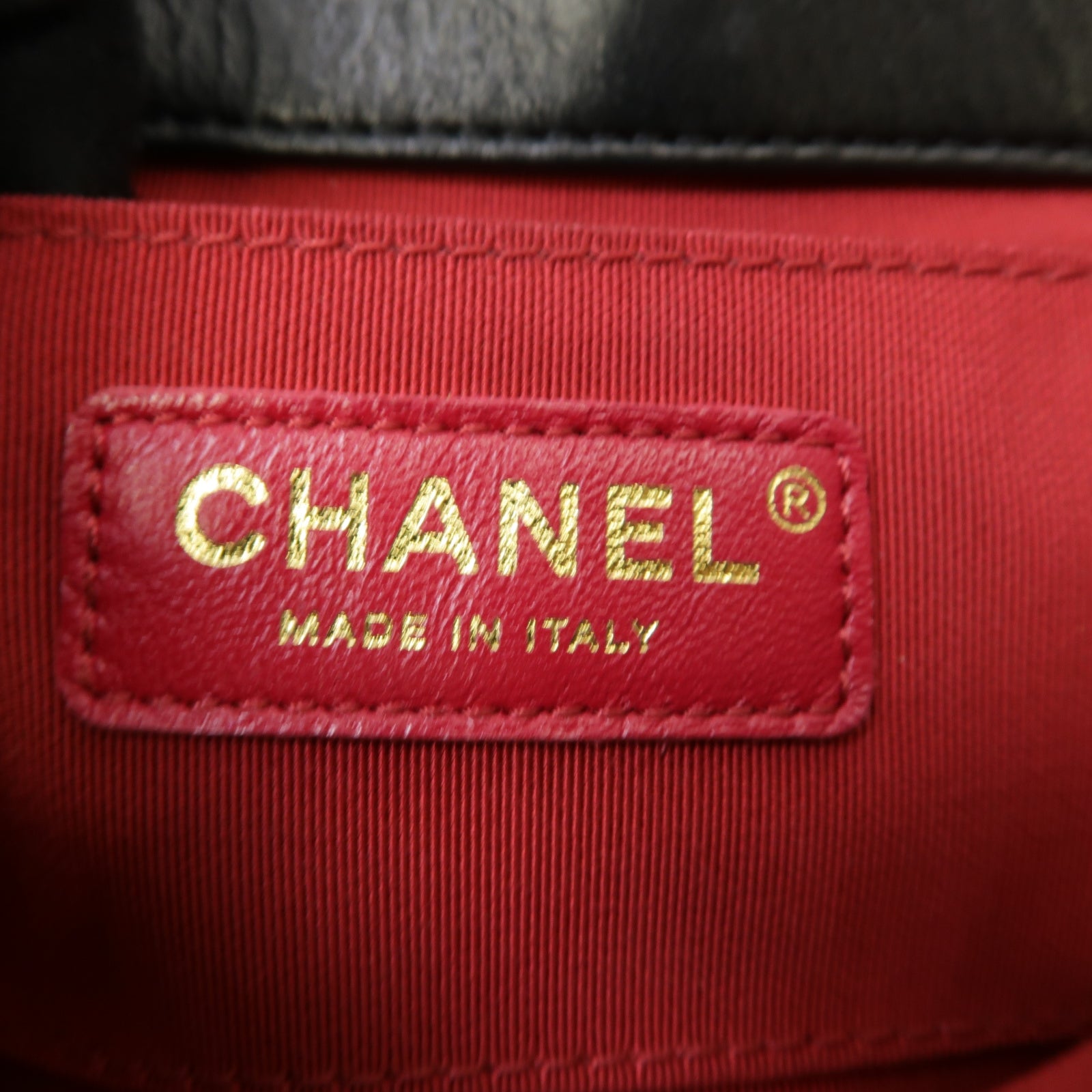 CHANEL 菱格牛皮皮革Chain Shoulder Bag金扣鏈帶肩背袋黑色
