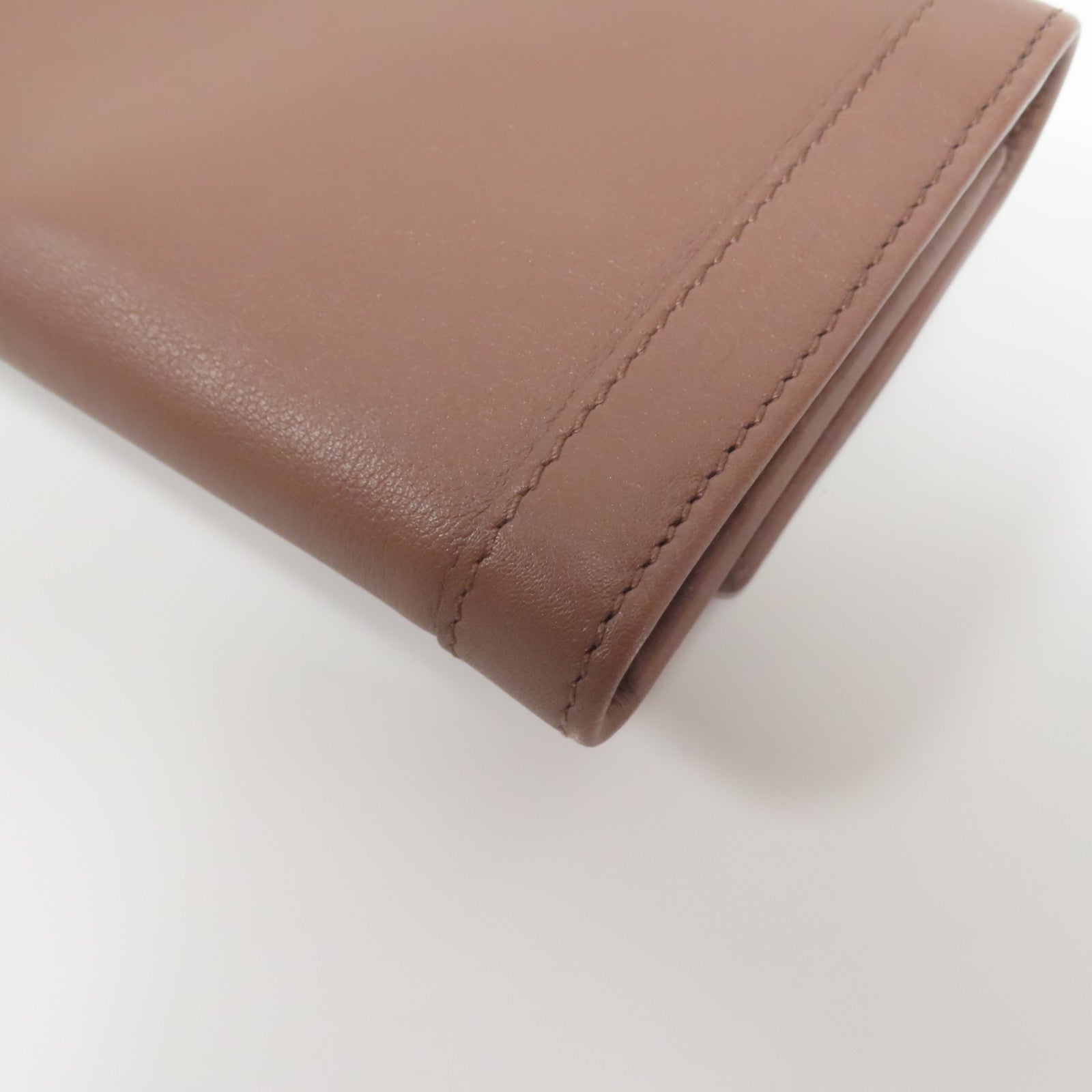 GUCCI 【激減優惠】牛皮皮革Long Wallet金扣長錢包啡色