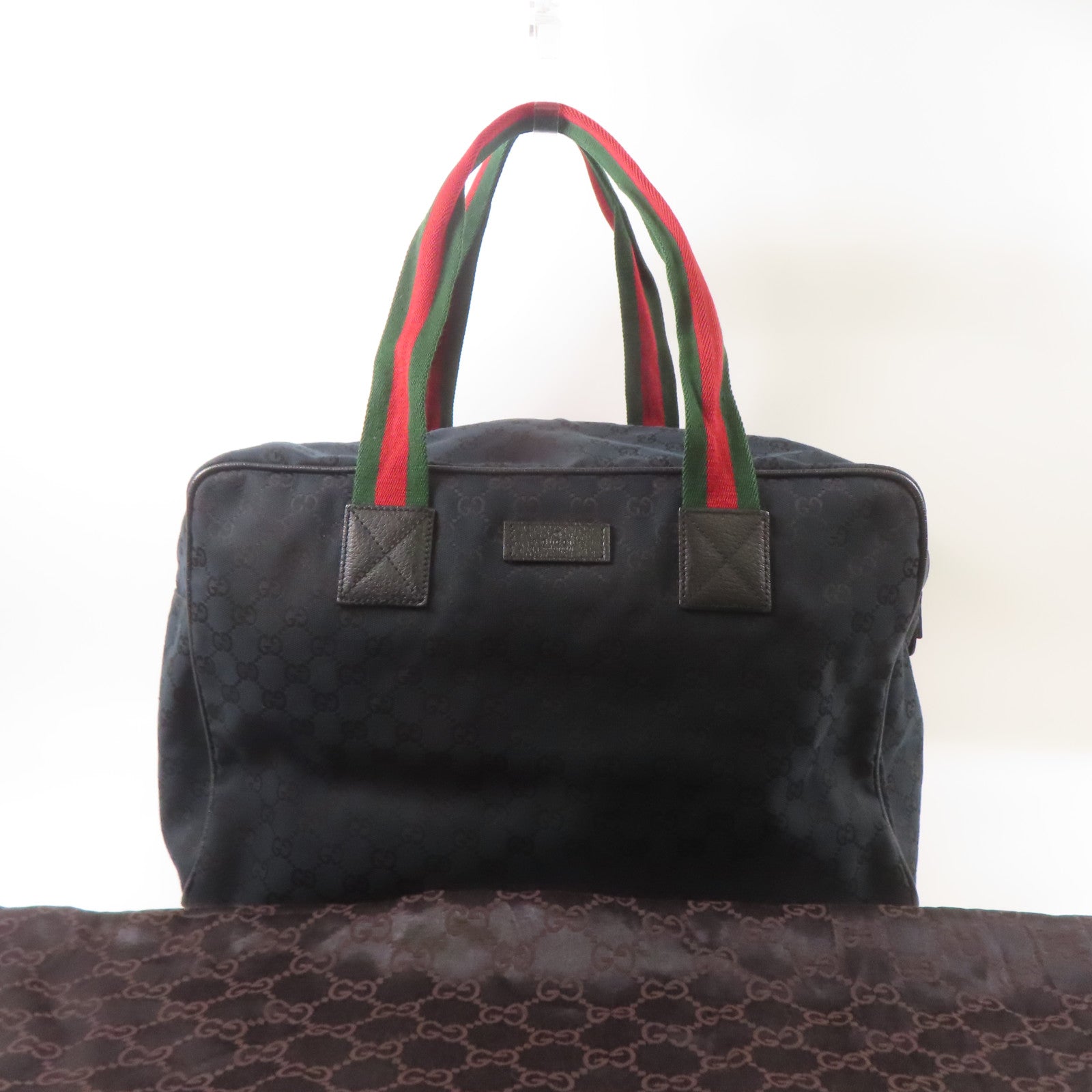 GUCCI 帆布Carry On Boston Bag手挽袋深藍色
