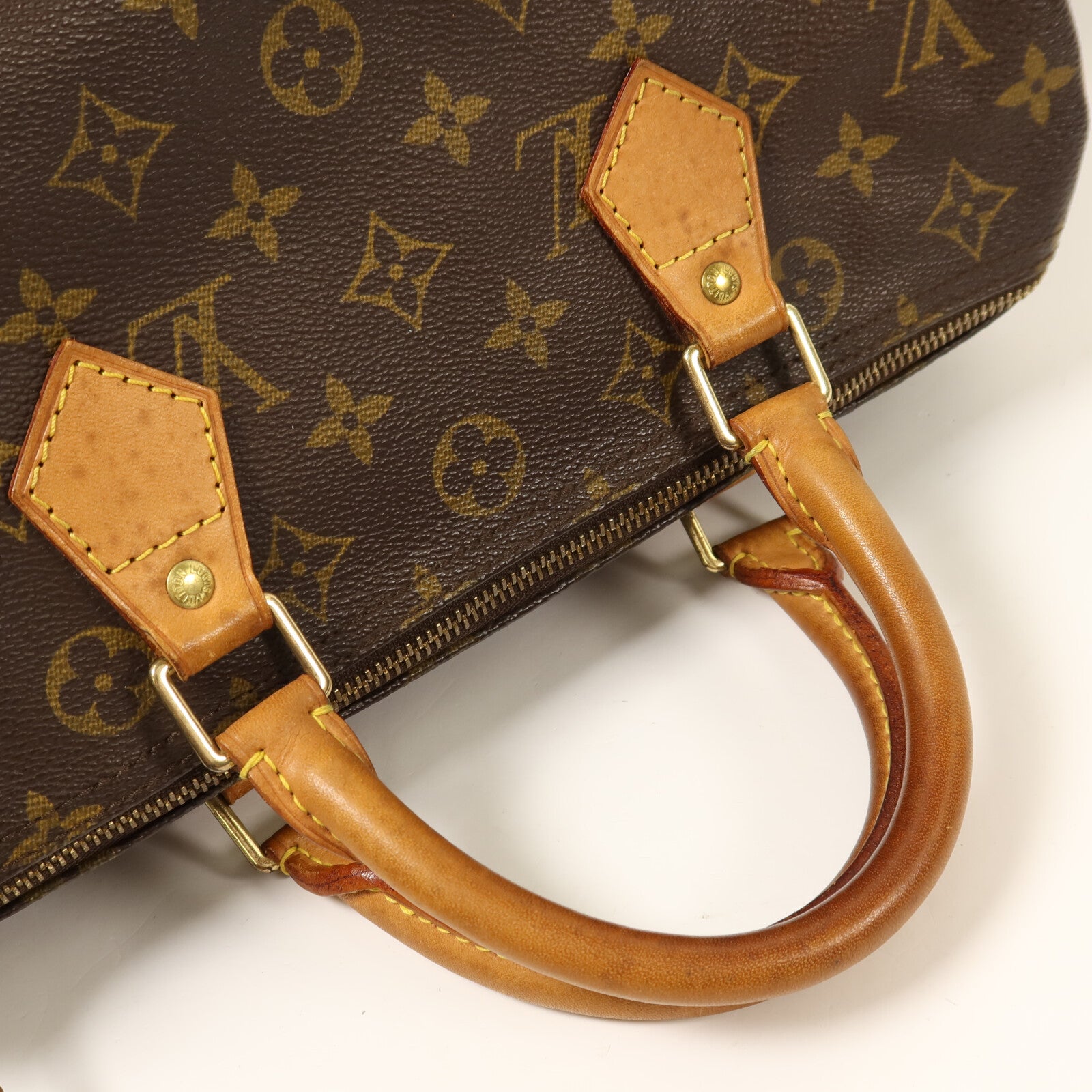 LOUIS VUITTON Monogram Speedy 30金扣手挽袋