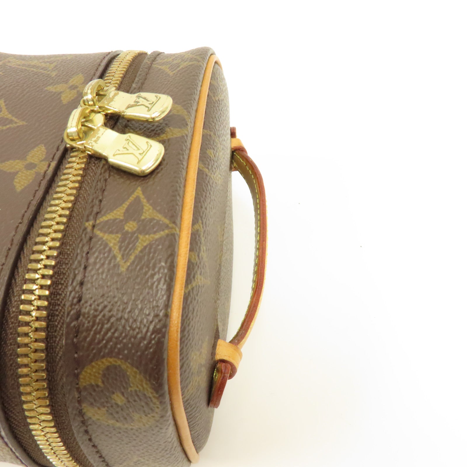 LOUIS VUITTON Monogram Nice Nano金扣手拿包啡色