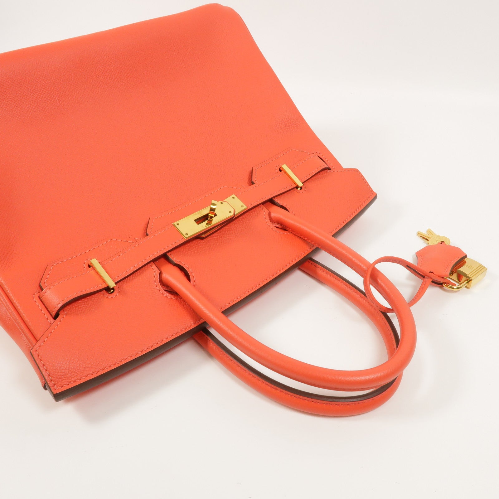 HERMES Epsom皮革Birkin 30手挽袋Rose Jaipur