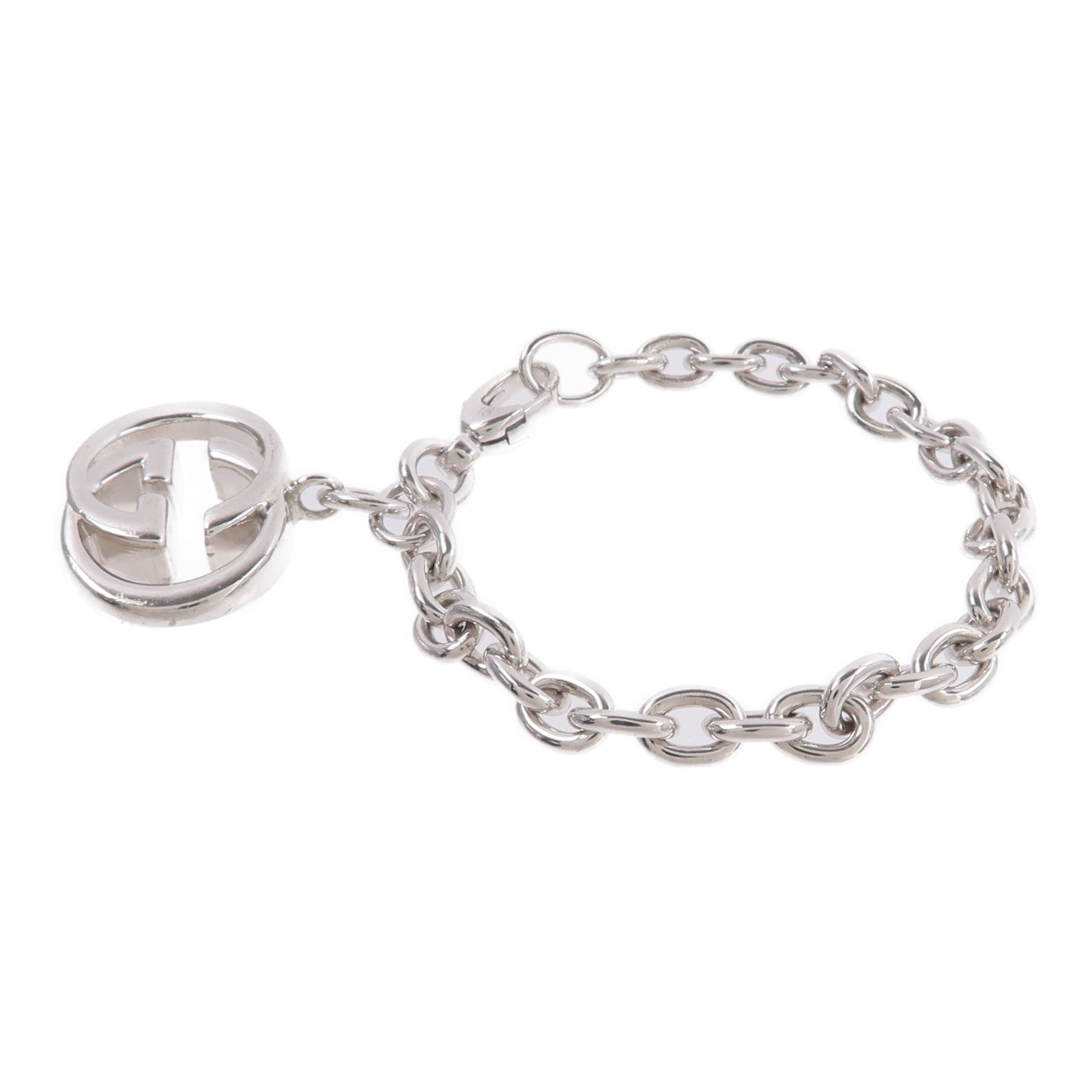 GUCCI 925純銀Interlocking G Bracelet手鏈