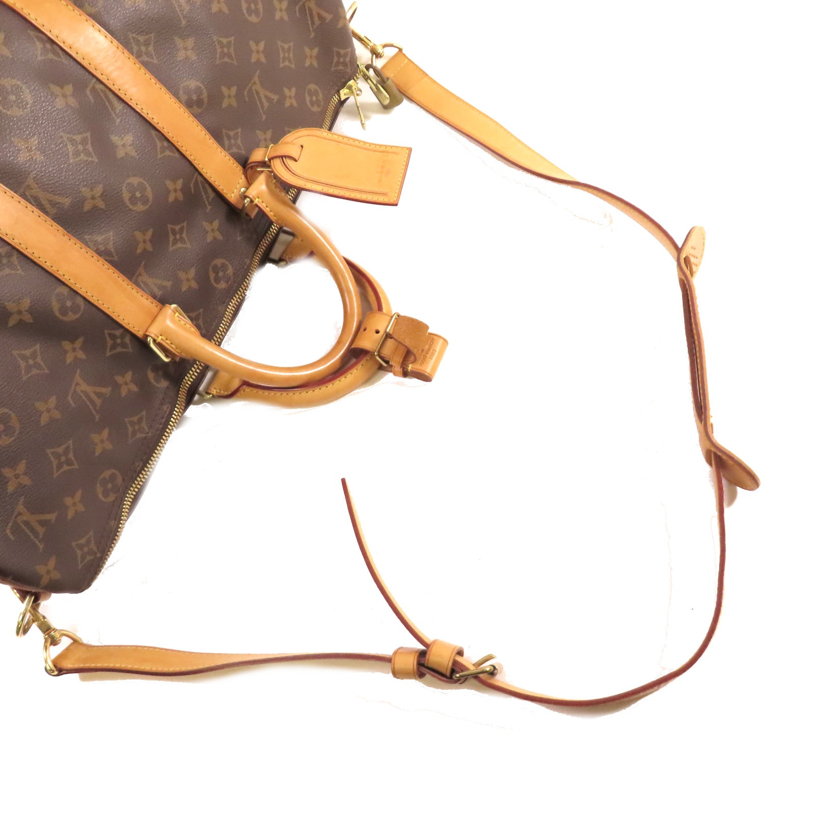 LOUIS VUITTON Monogram Keepall 45 Bandouliere 2Way Shoulder Bag金扣手挽肩背兩用袋啡色