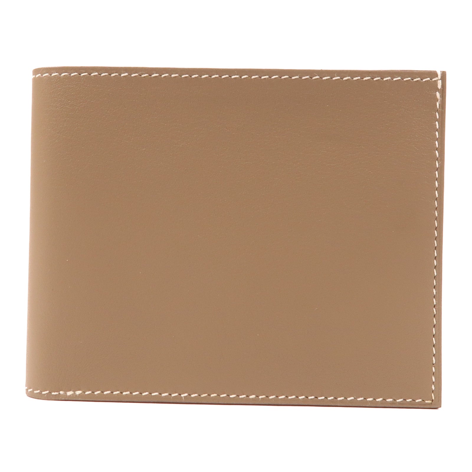 HERMES Swift皮革Citizen Twill Compact Wallet錢包Etoupe