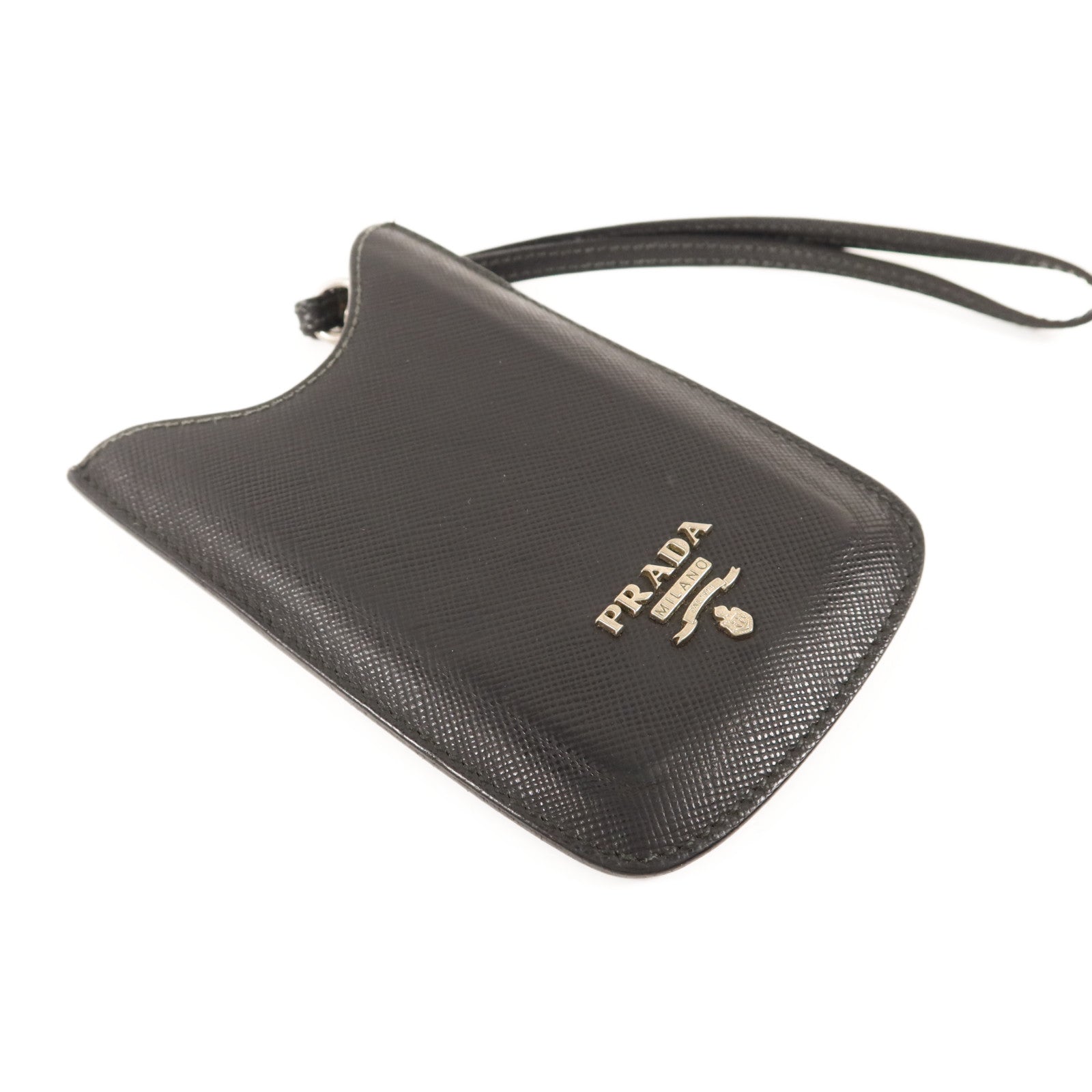 PRADA 【激減優惠】Saffiano皮革iPod case銀扣手機套