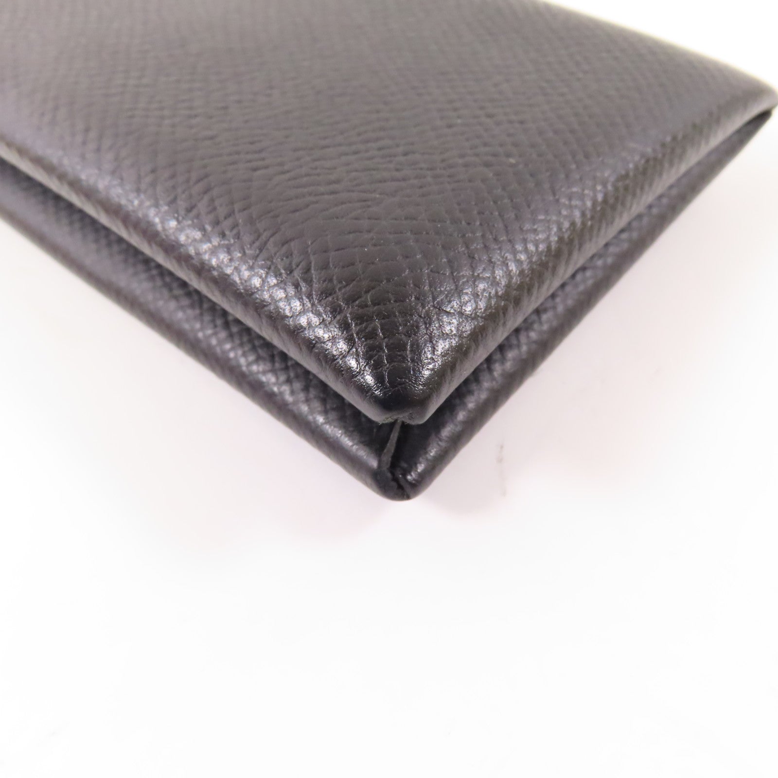 HERMES Epsom皮革Calvi Verso Card Holder卡片套Noir