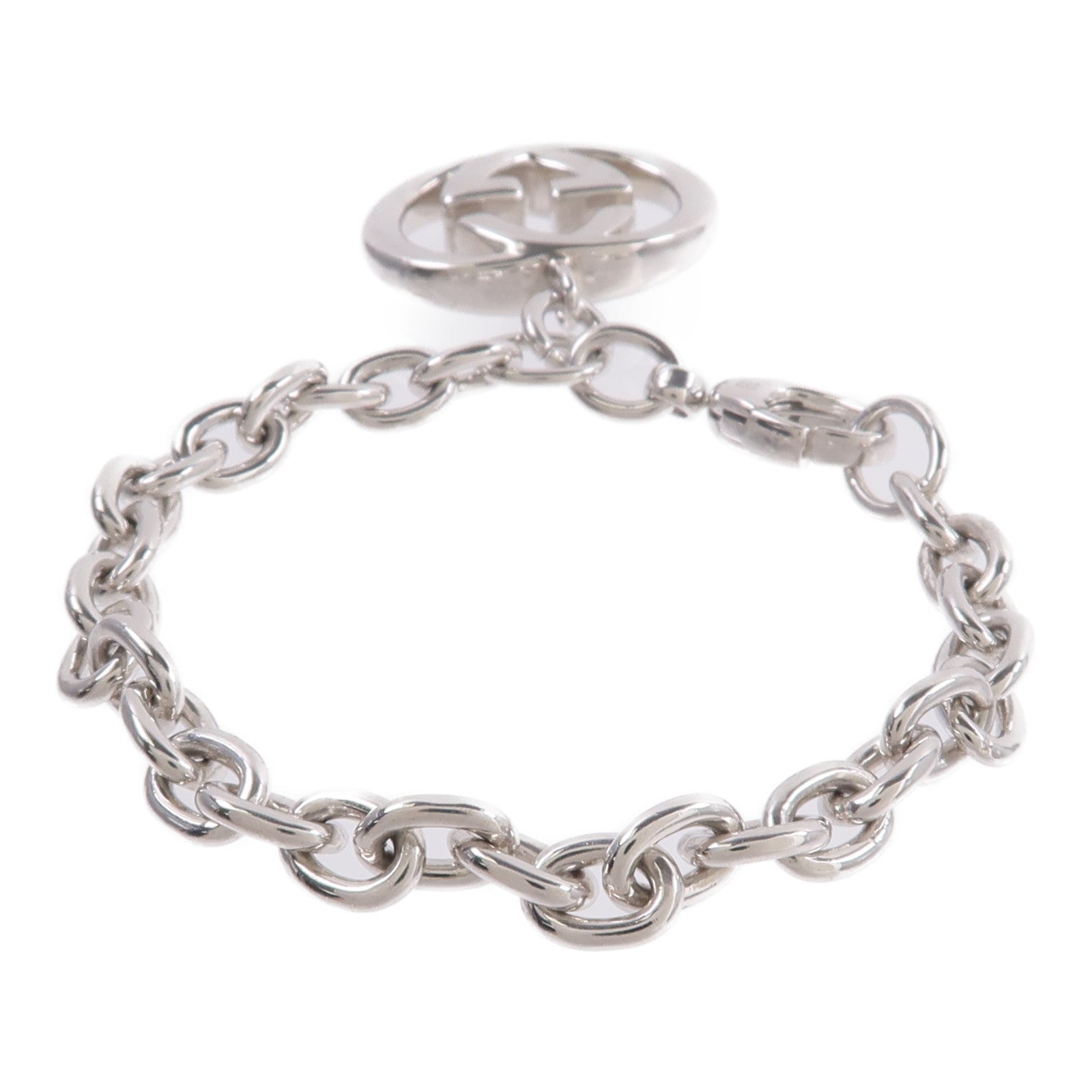 GUCCI 925純銀Interlocking G Bracelet手鏈