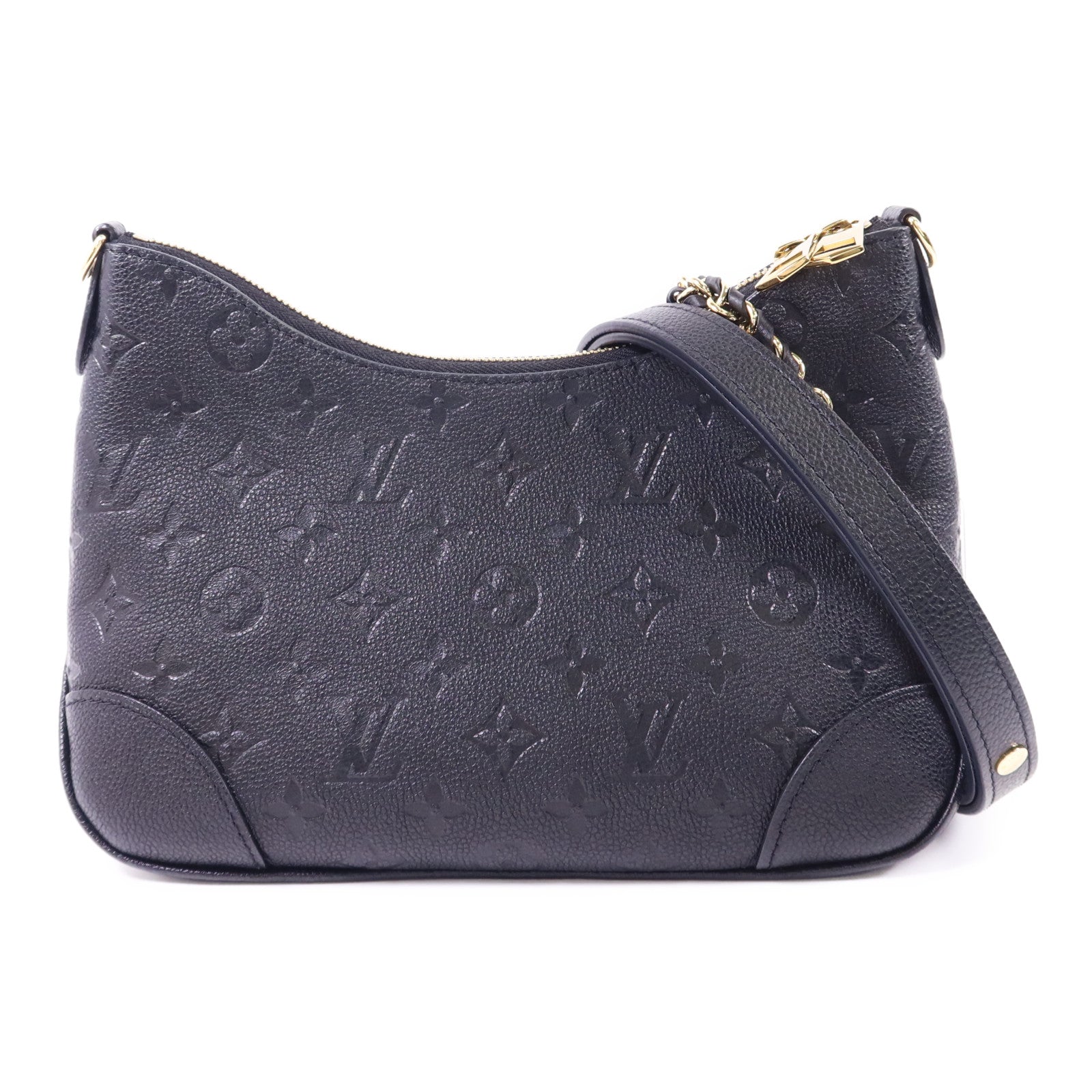 LOUIS VUITTON Monogram Empreinte Boulogne PM金扣手挽肩背兩用袋
