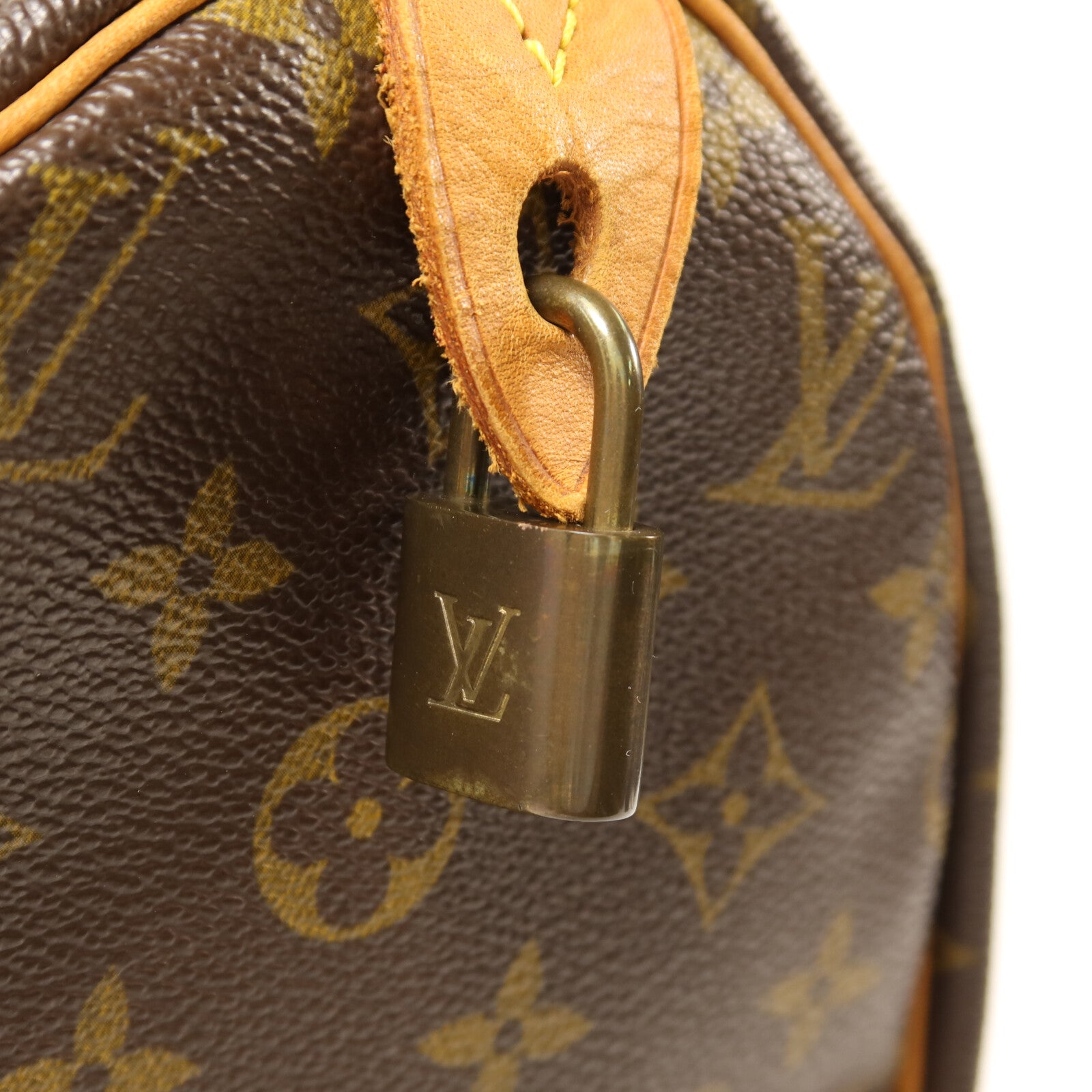 LOUIS VUITTON Monogram Speedy 30金扣手挽袋