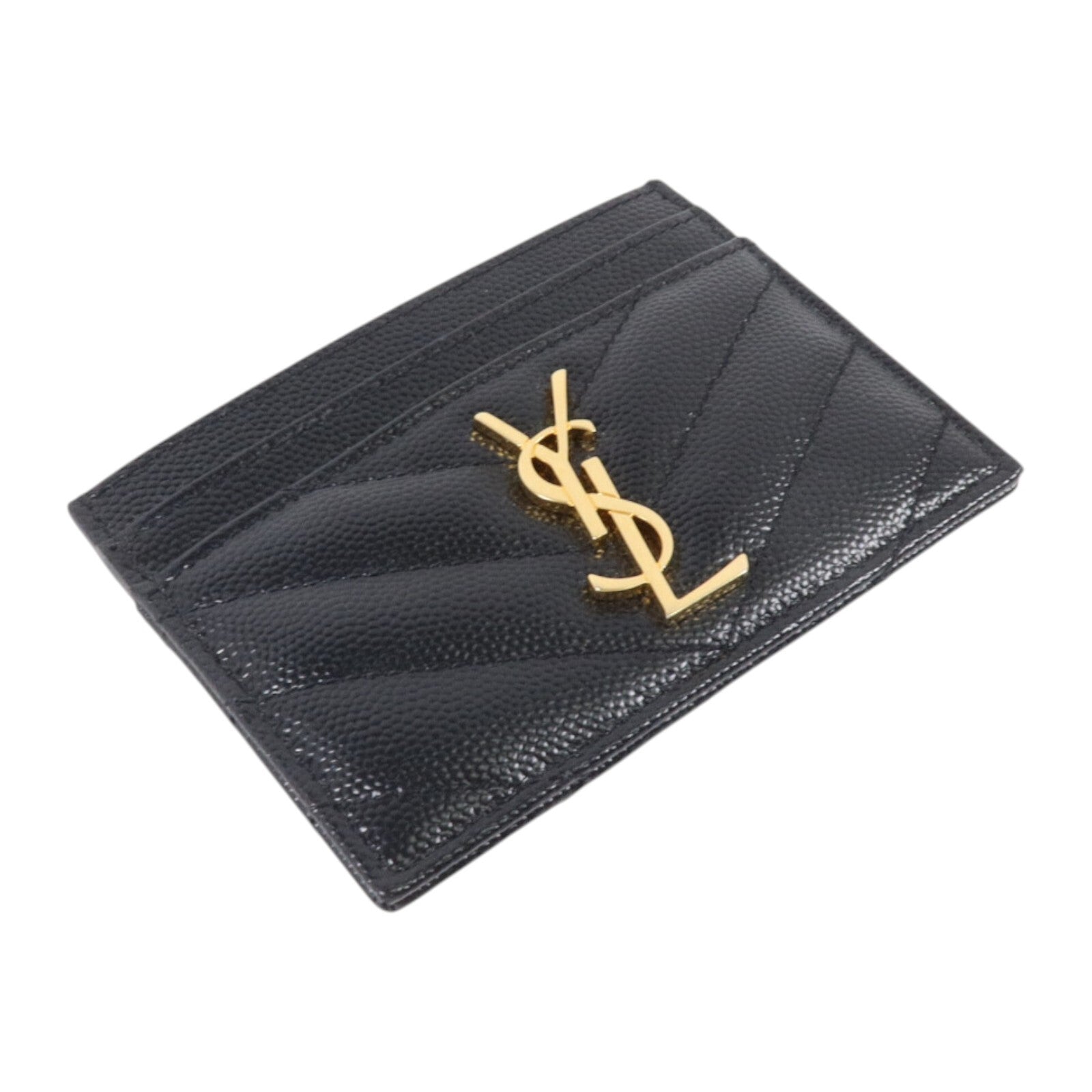 SAINT LAURENT 牛皮皮革Cassadre Matelasse Card Case卡片套