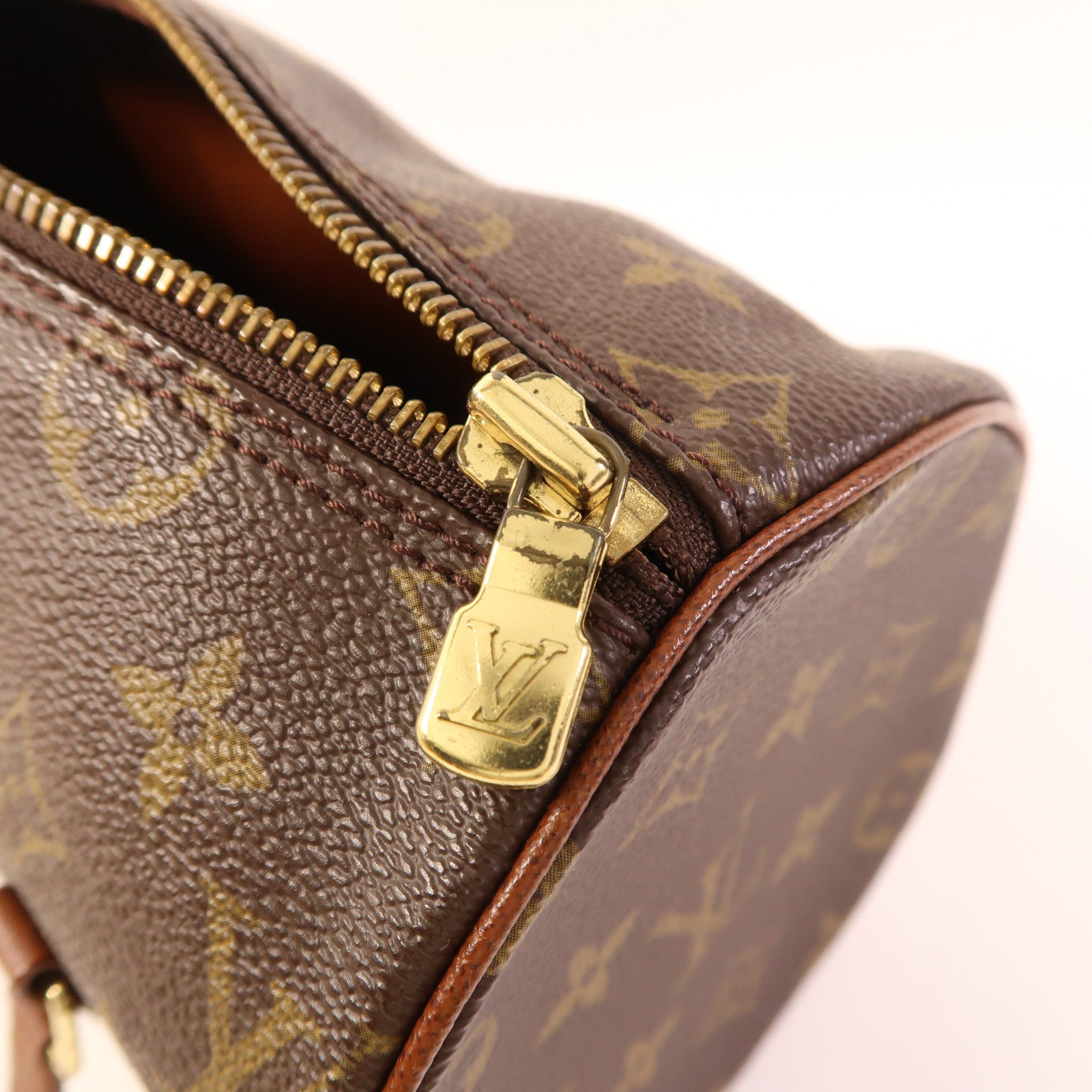 LOUIS VUITTON Monogram Papillon PM金扣手挽袋