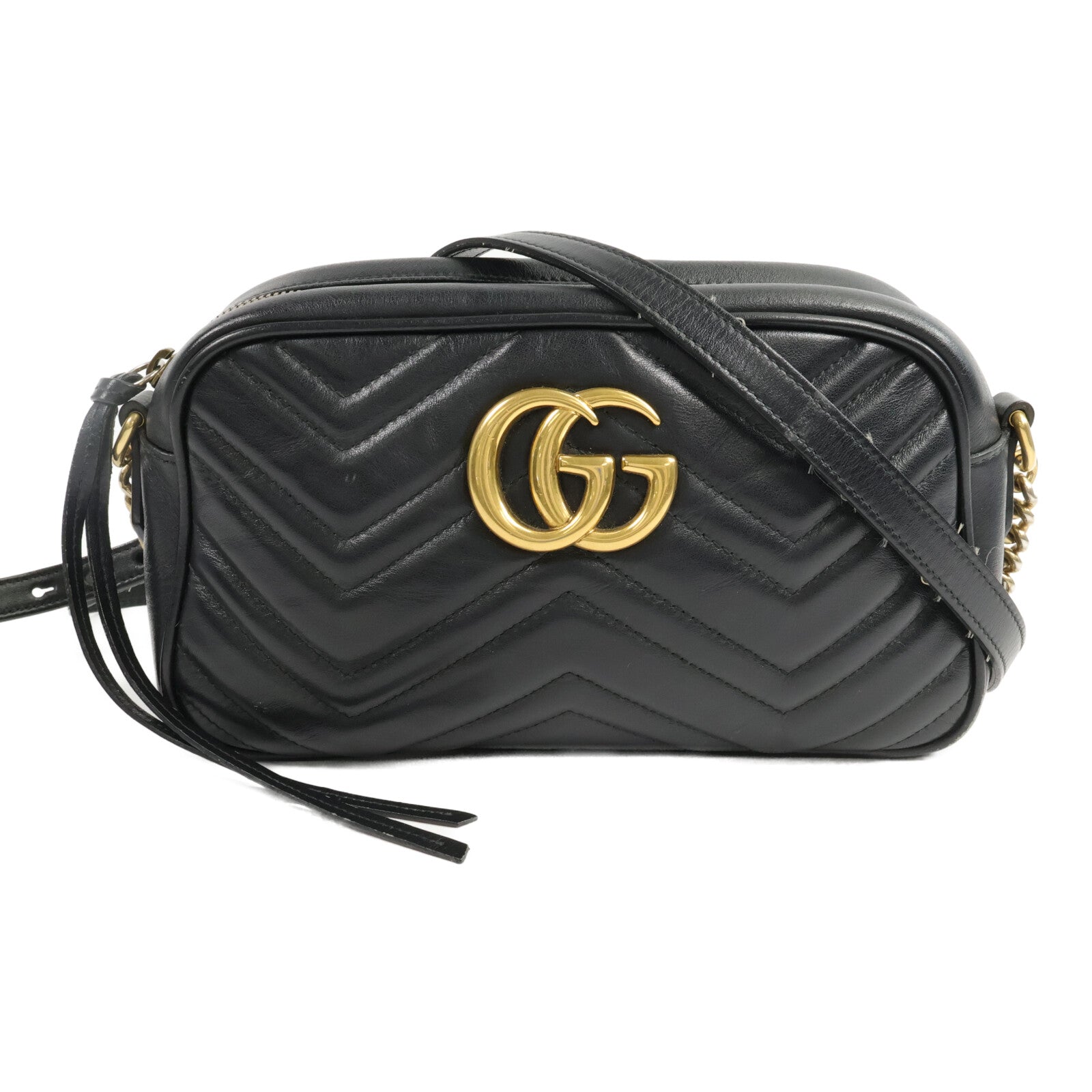 GUCCI 牛皮皮革GG Marmont Small肩背袋