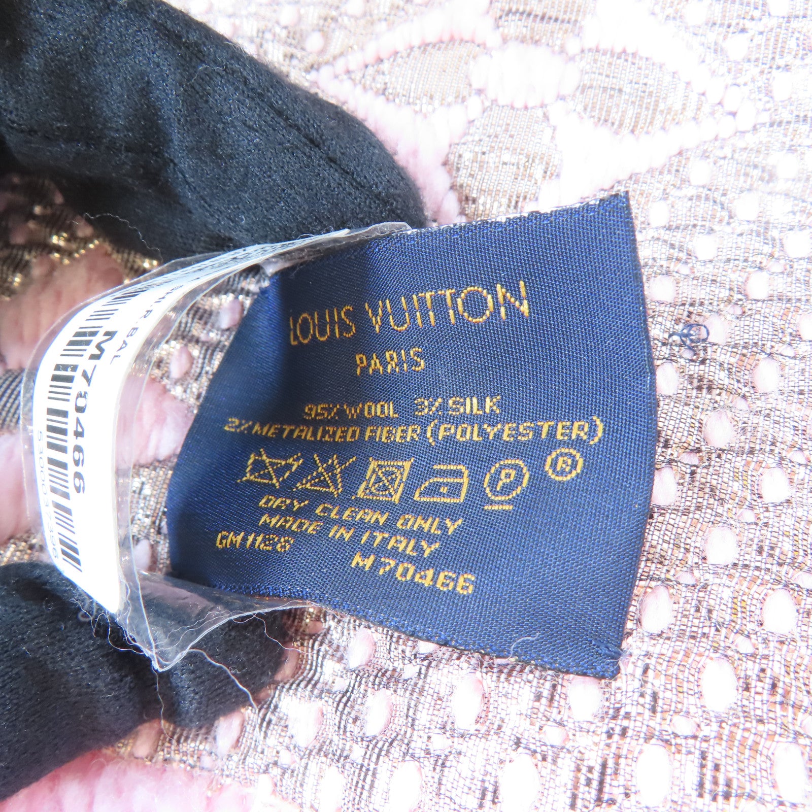 LOUIS VUITTON 羊毛/絲質Scarf頸巾粉紅色