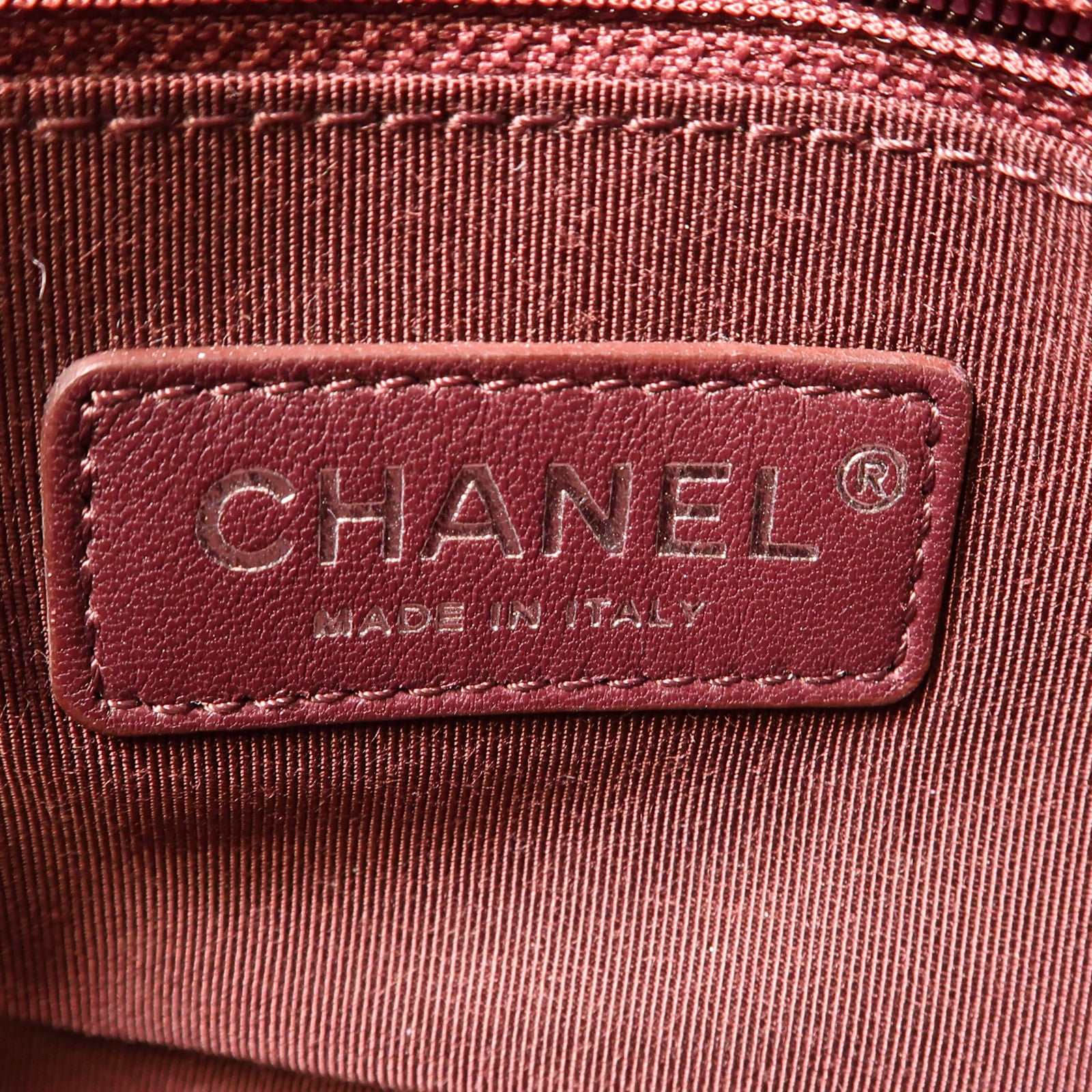 CHANEL 牛皮皮革Chain Shoulder銀扣鏈帶肩背袋