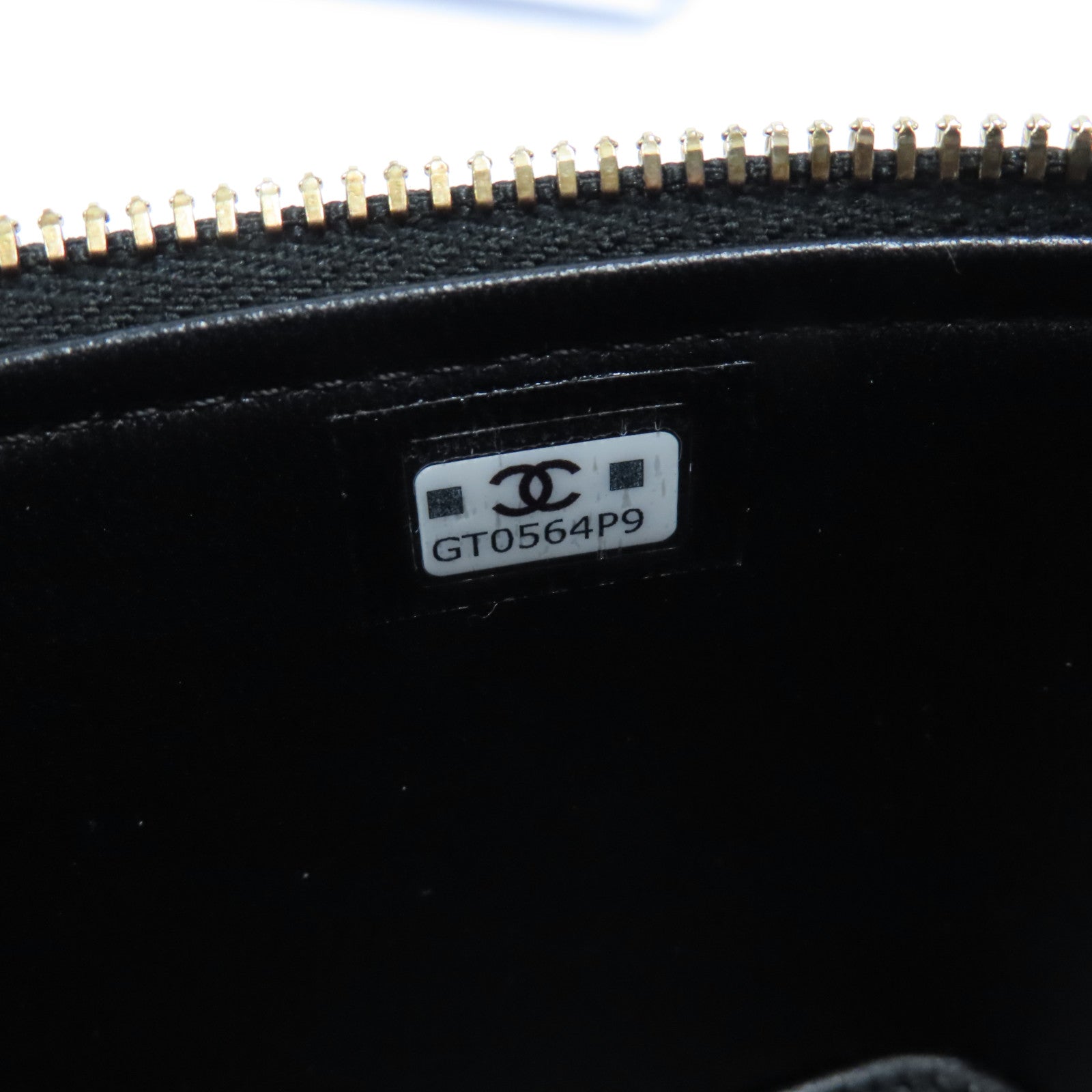 CHANEL 【激減優惠】菱格Caviar皮革Small Vanity Case金扣鏈帶肩背袋深藍色