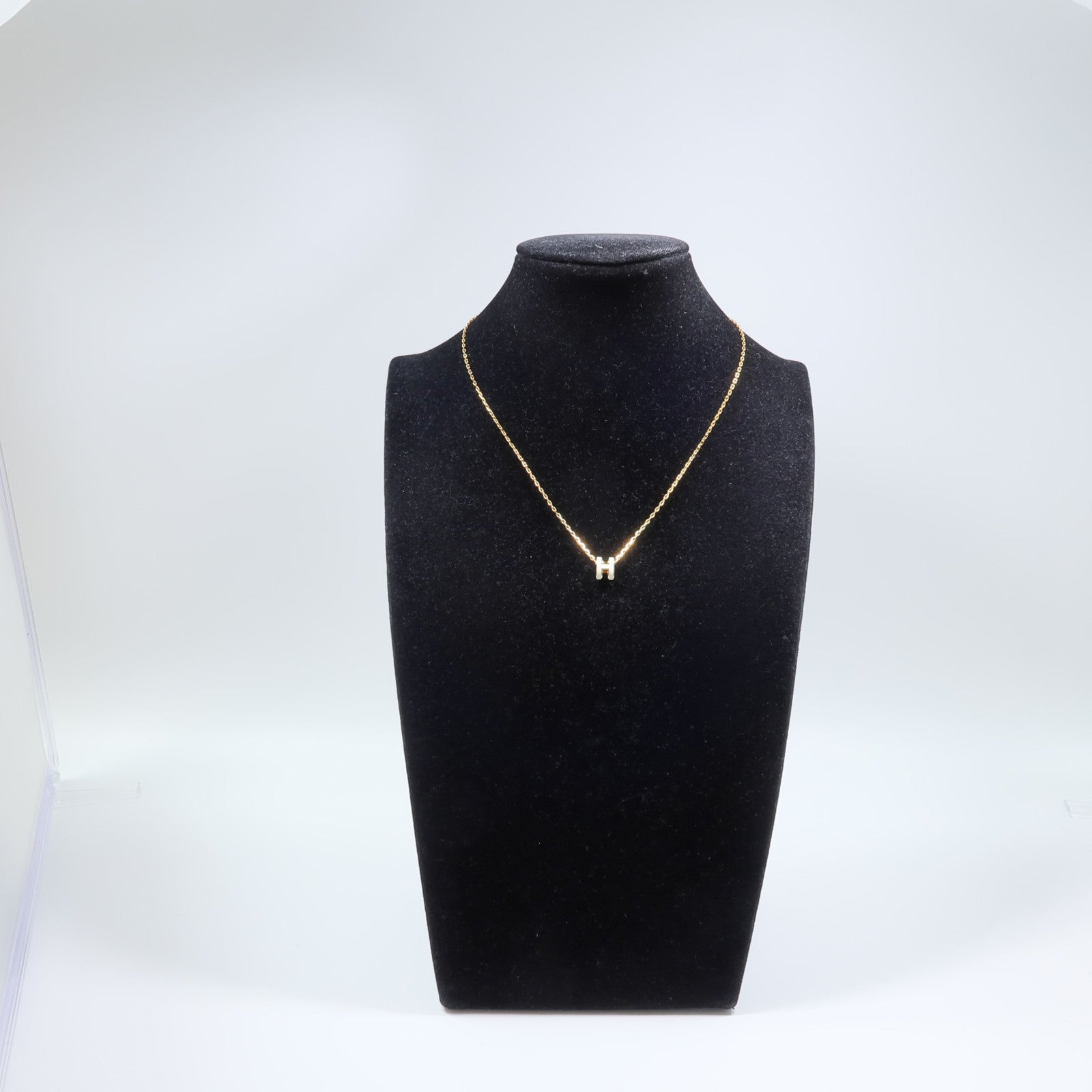 HERMES 金屬/琺瑯Mini Pop H Necklace項鍊