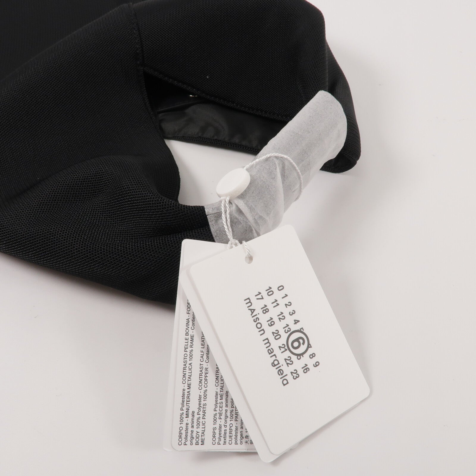 SELECTION Polyester/牛皮皮革MM6 Classic Japanese Bag S手挽袋