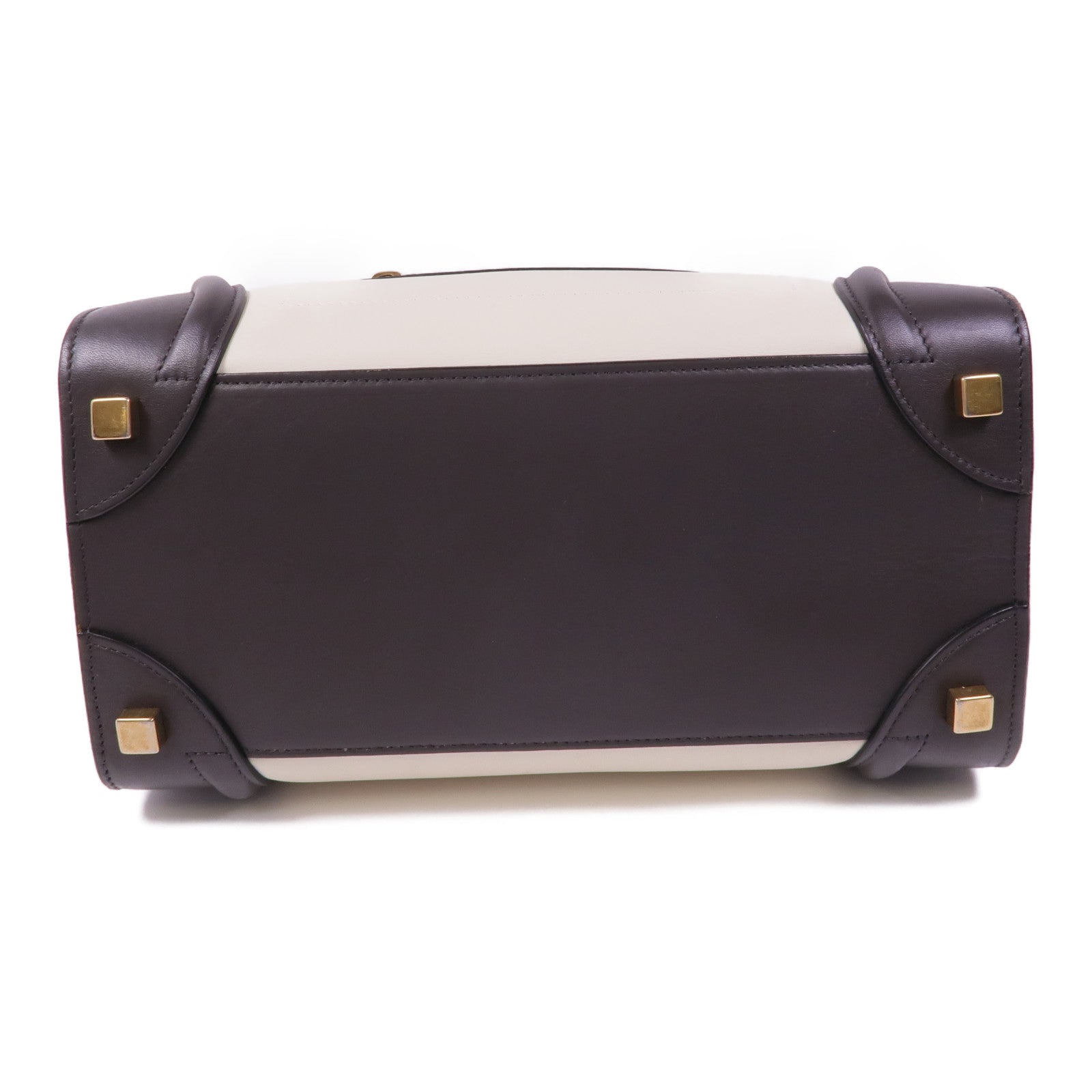 CELINE 牛皮皮革Micro Luggage金扣手挽袋