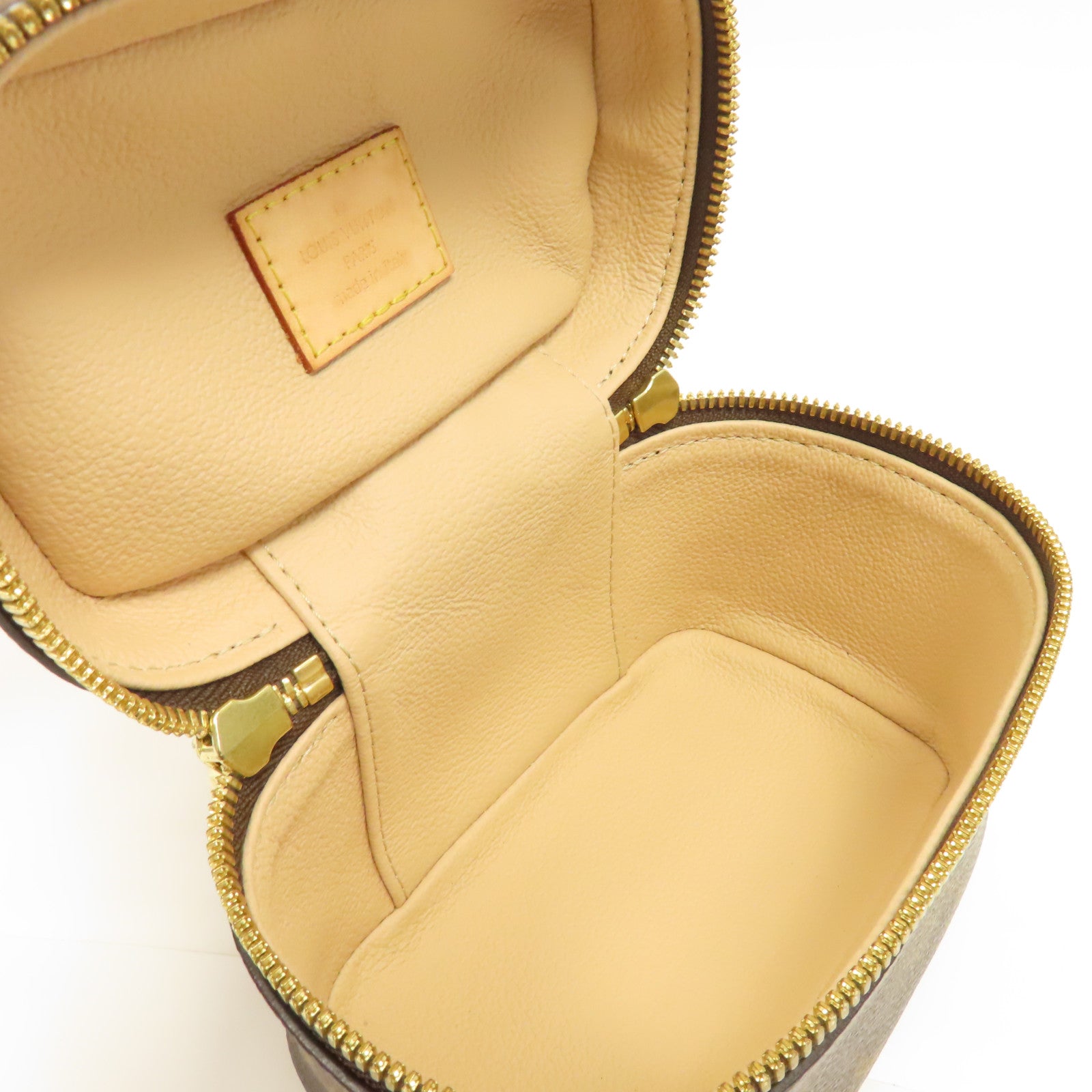 LOUIS VUITTON Monogram Nice Nano金扣手拿包啡色