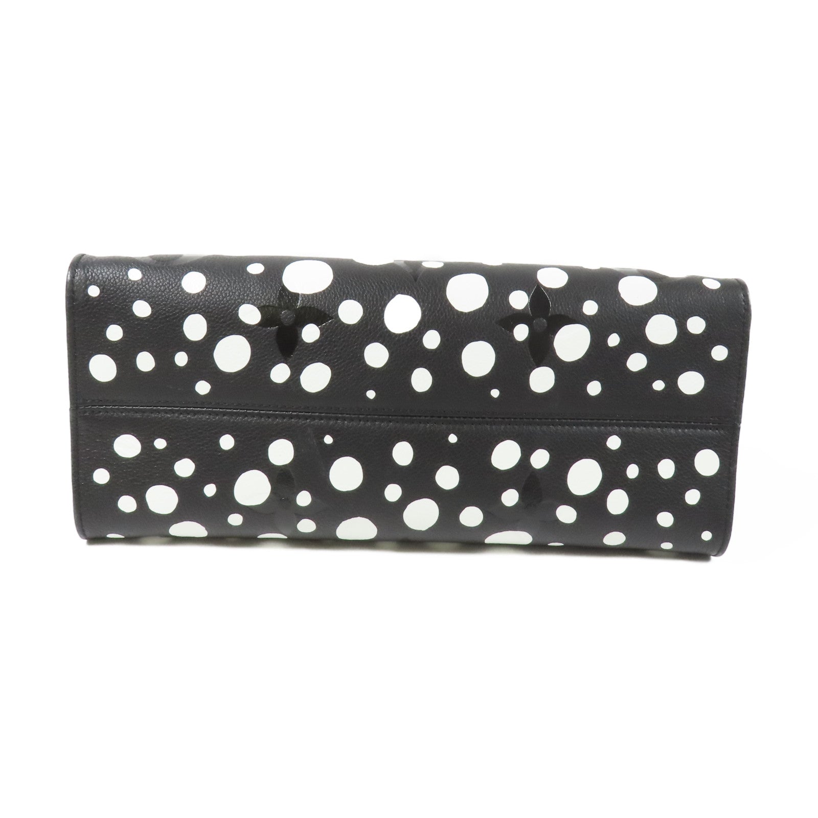 LOUIS VUITTON Embossed On The Go MM銀扣手挽肩背兩用袋