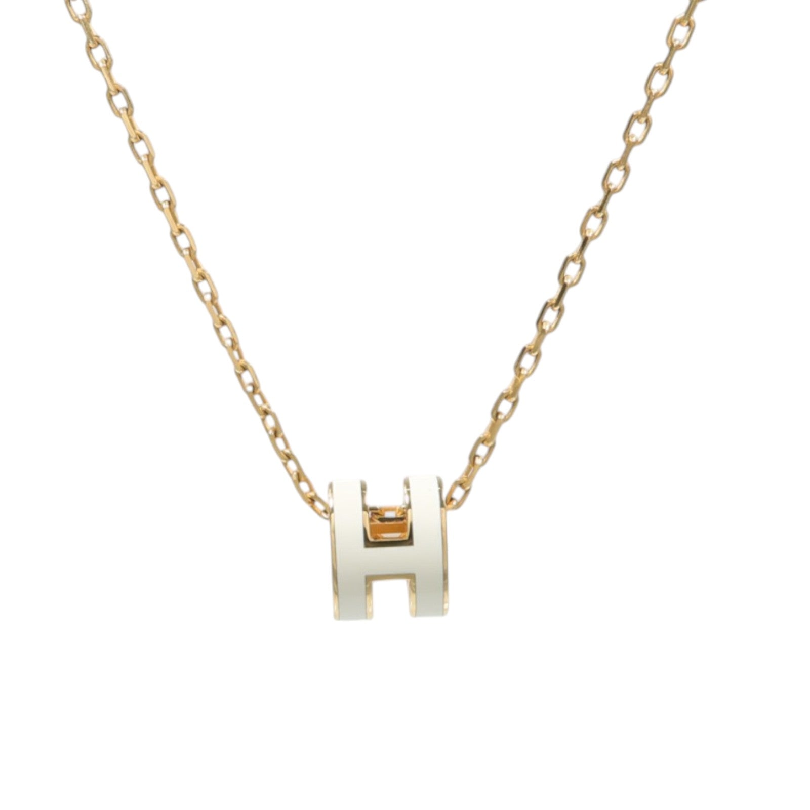 HERMES 金屬/琺瑯Mini Pop H Necklace項鍊