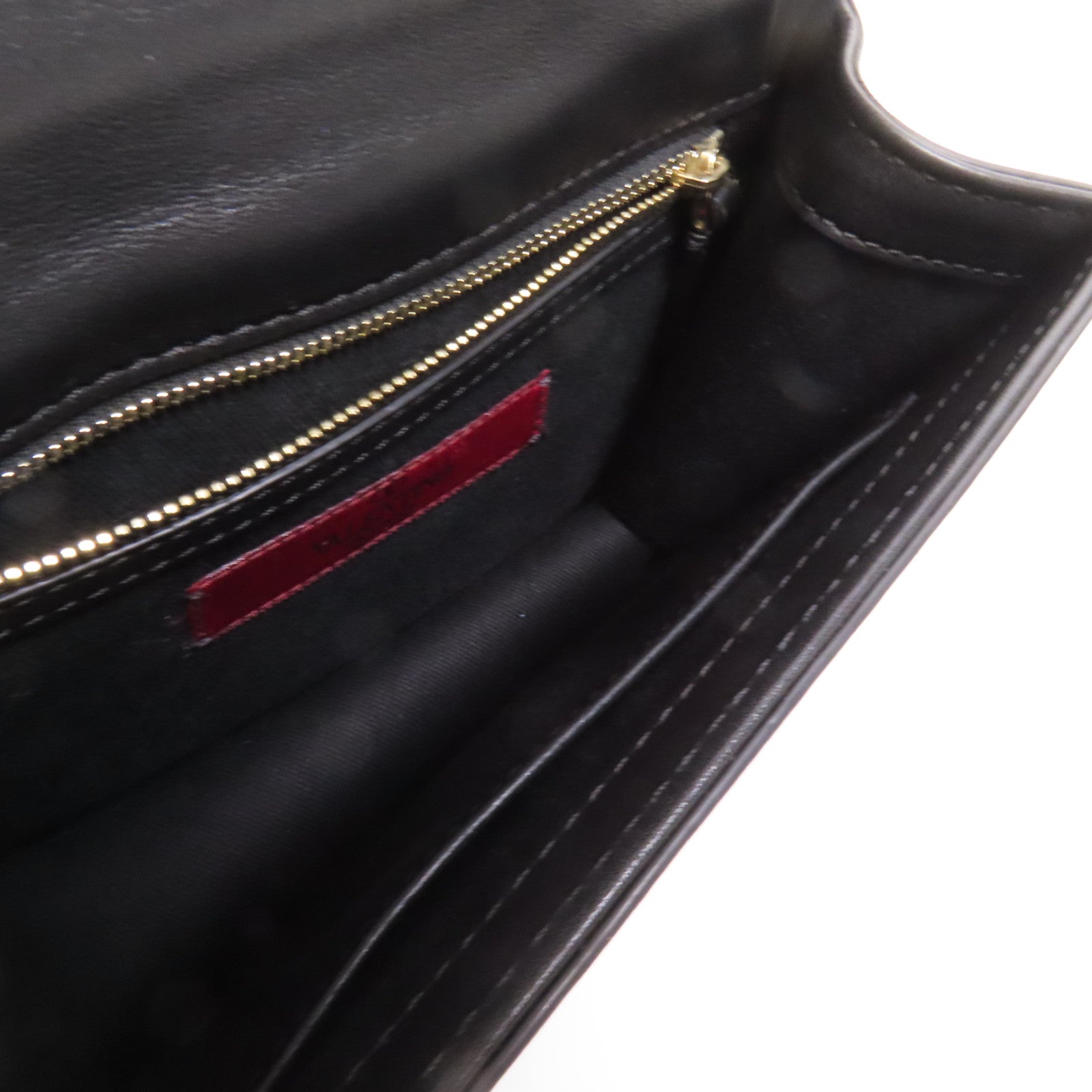 Valentino 牛皮皮革Mini Rockstud Glam Lock金扣肩背袋