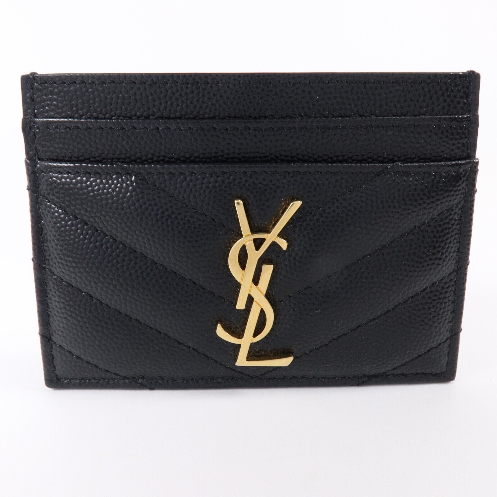 SAINT LAURENT 牛皮皮革Cassadre Matelasse Card Case卡片套