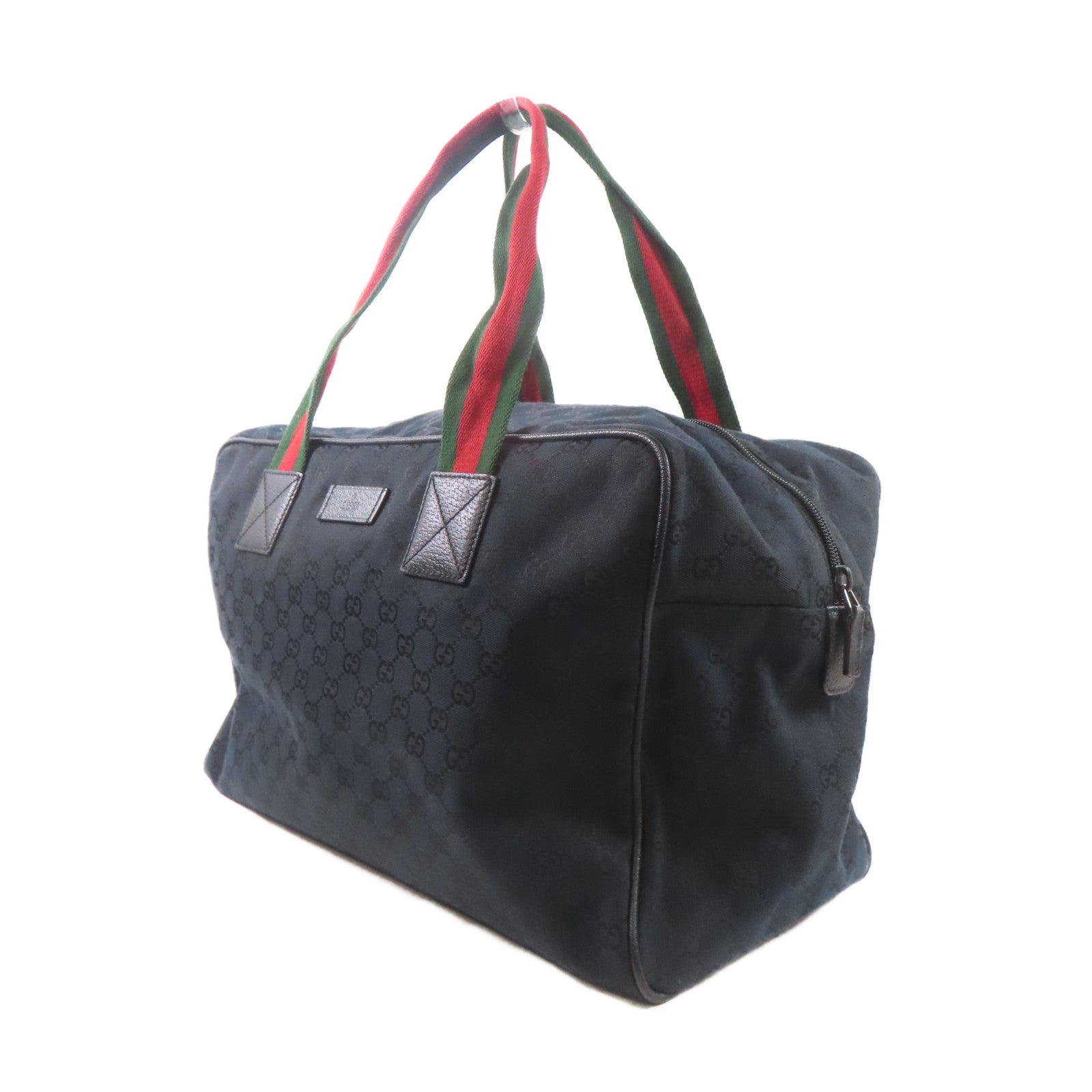 GUCCI 帆布Carry On Boston Bag手挽袋深藍色