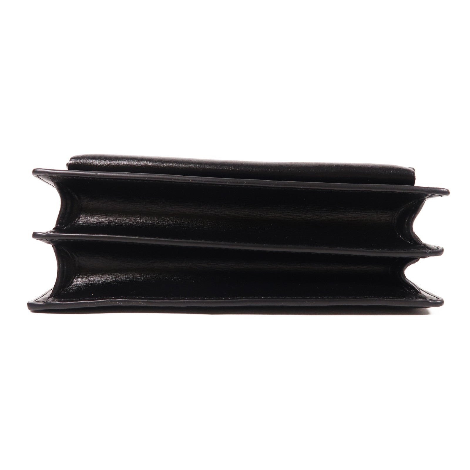 SAINT LAURENT 牛皮皮革Sunset Medium銀扣鏈帶肩背袋