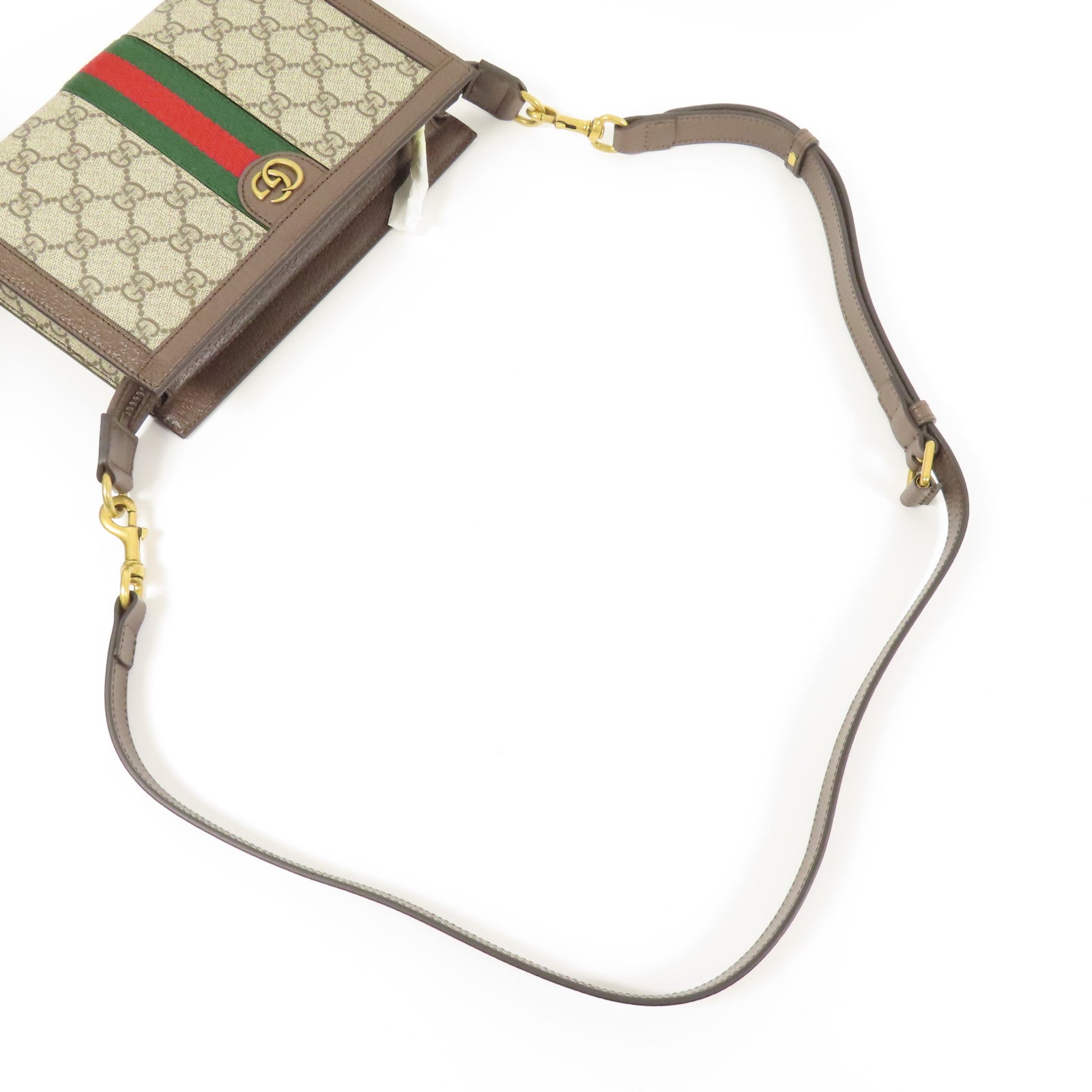 GUCCI 塗層帆布Ophidia Small Shoulder Bag金扣肩背袋