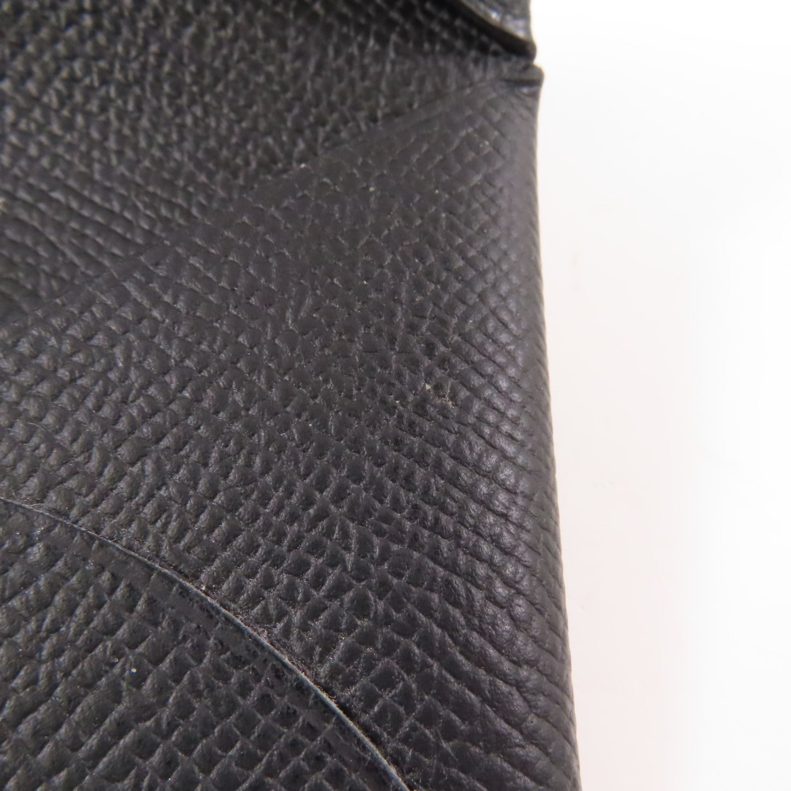 HERMES Epsom皮革Calvi Verso Card Holder卡片套Noir