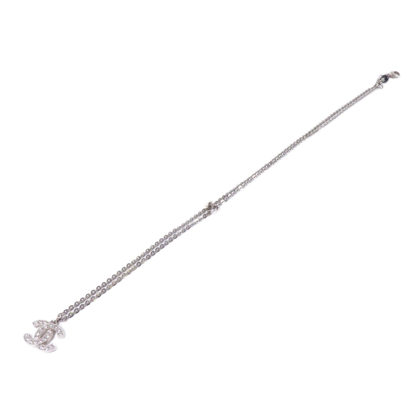 CHANEL PVC/金屬Necklace項鍊透明/銀色
