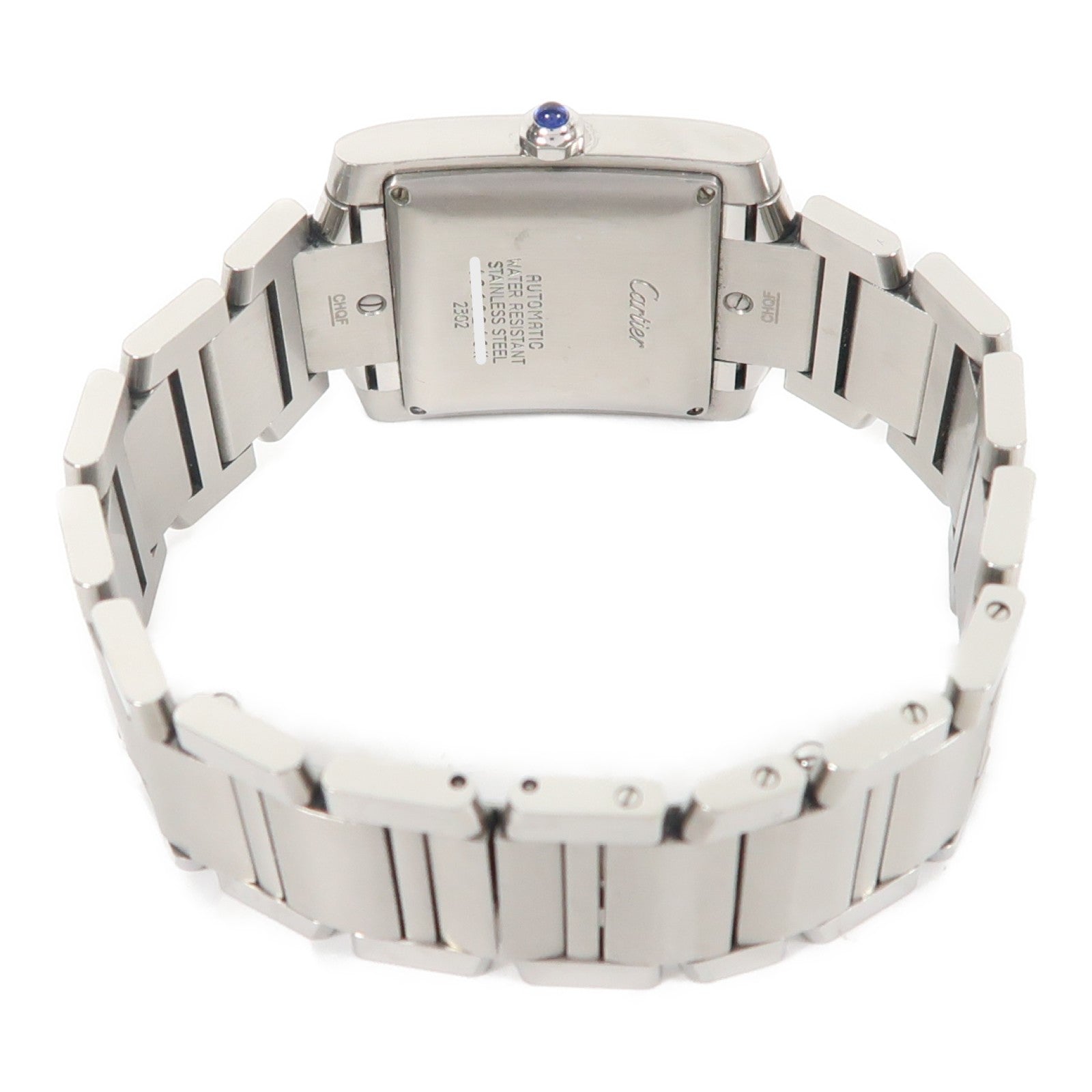 CARTIER Tank Francaise不鏽鋼手錶自動機芯銀色