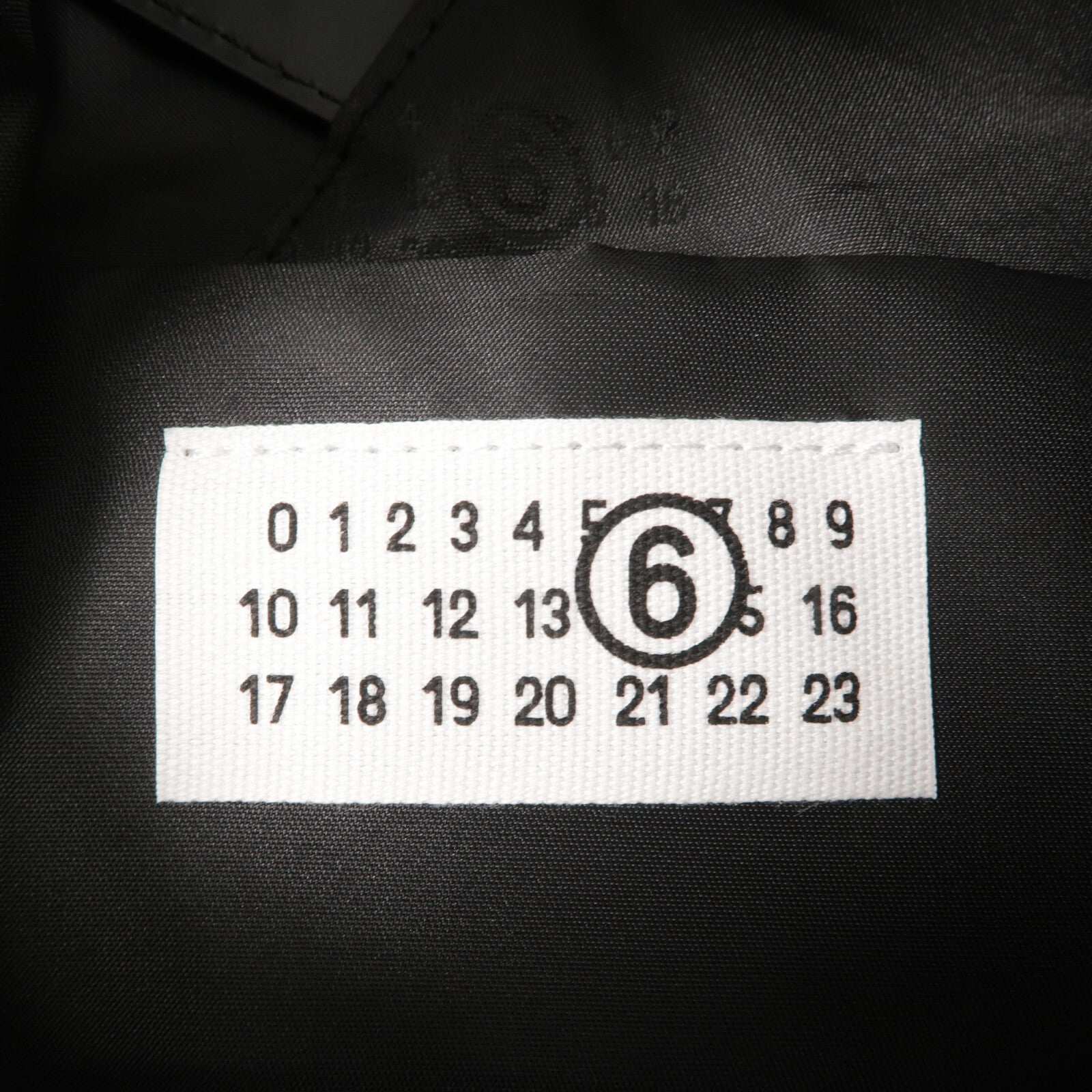 SELECTION Polyester/牛皮皮革MM6 Classic Japanese Bag S手挽袋