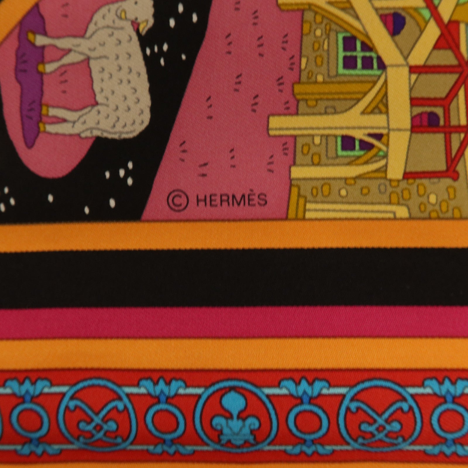 HERMES 絲質Scarf 90x90cm絲巾