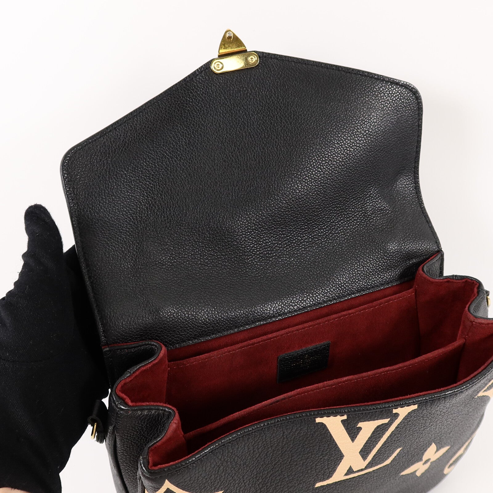 LOUIS VUITTON Monogram Empreinte Pochette Metis手挽肩背兩用袋