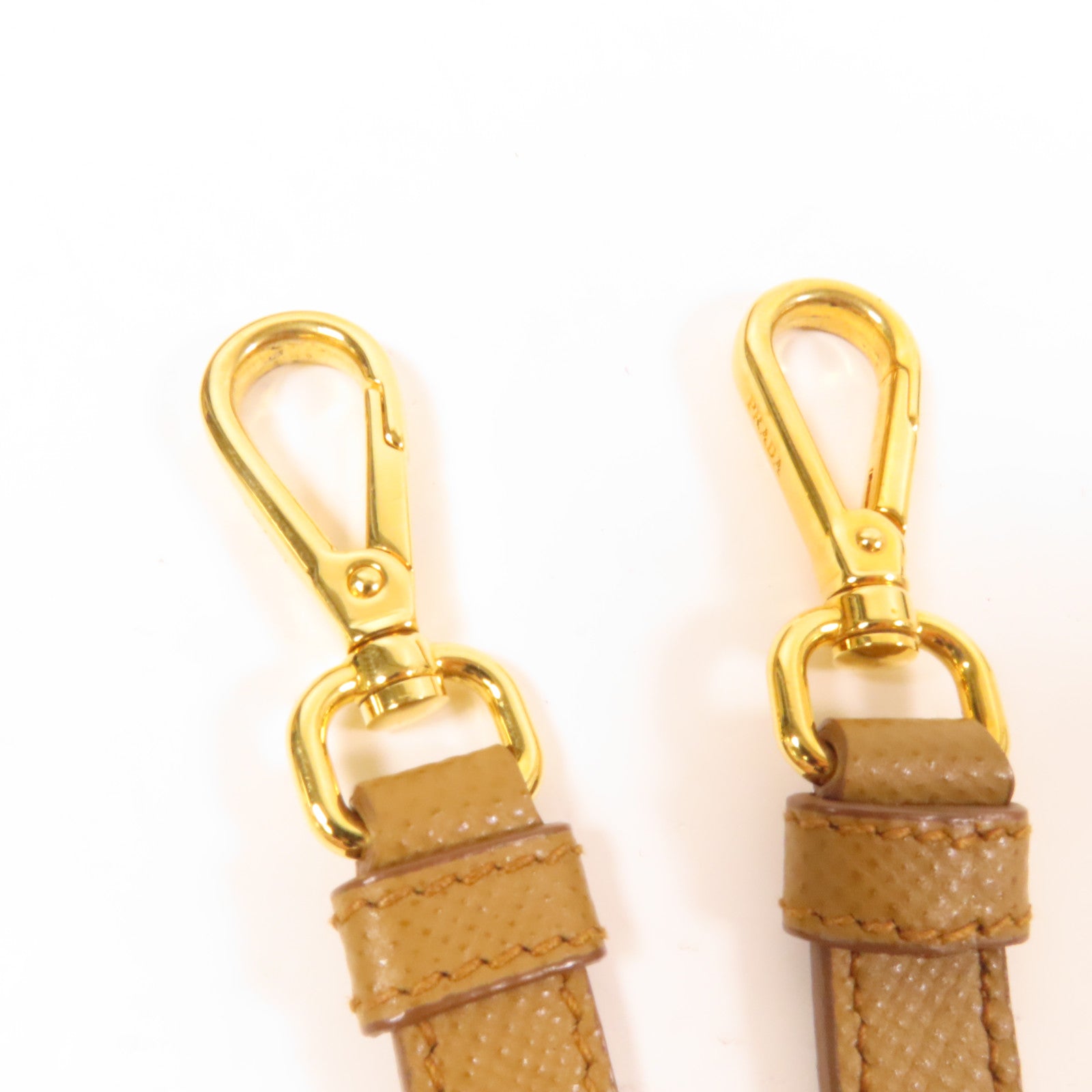 PRADA Saffiano皮革2Way Shoulder金扣手挽肩背兩用袋