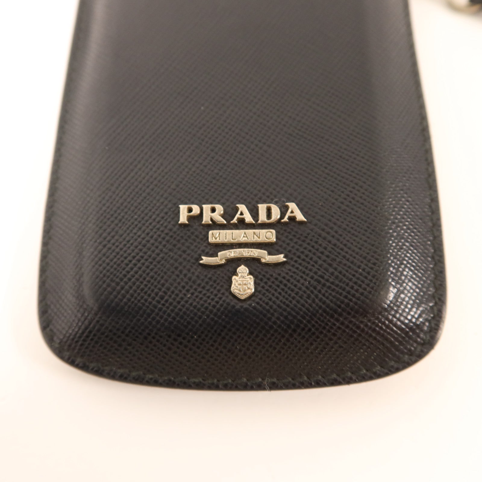 PRADA 【激減優惠】Saffiano皮革iPod case銀扣手機套