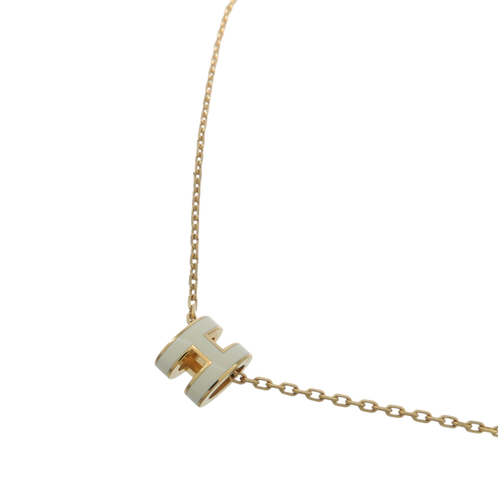 HERMES 金屬/琺瑯Mini Pop H Necklace項鍊